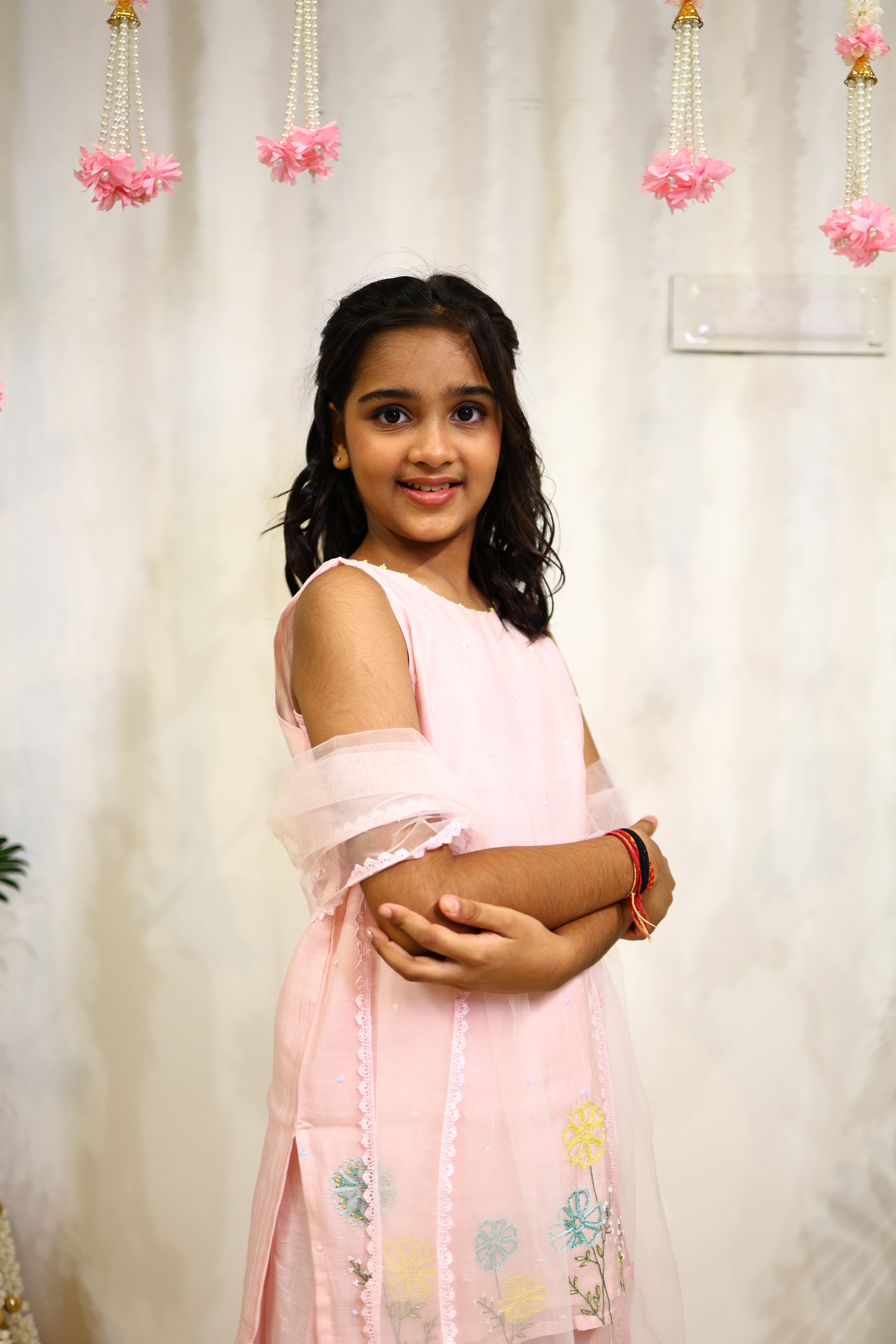 SUNHERI MUL SHARARA SET PINK