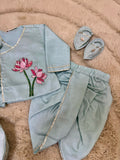 INFANT LOTUS DHOTI KURTA SET