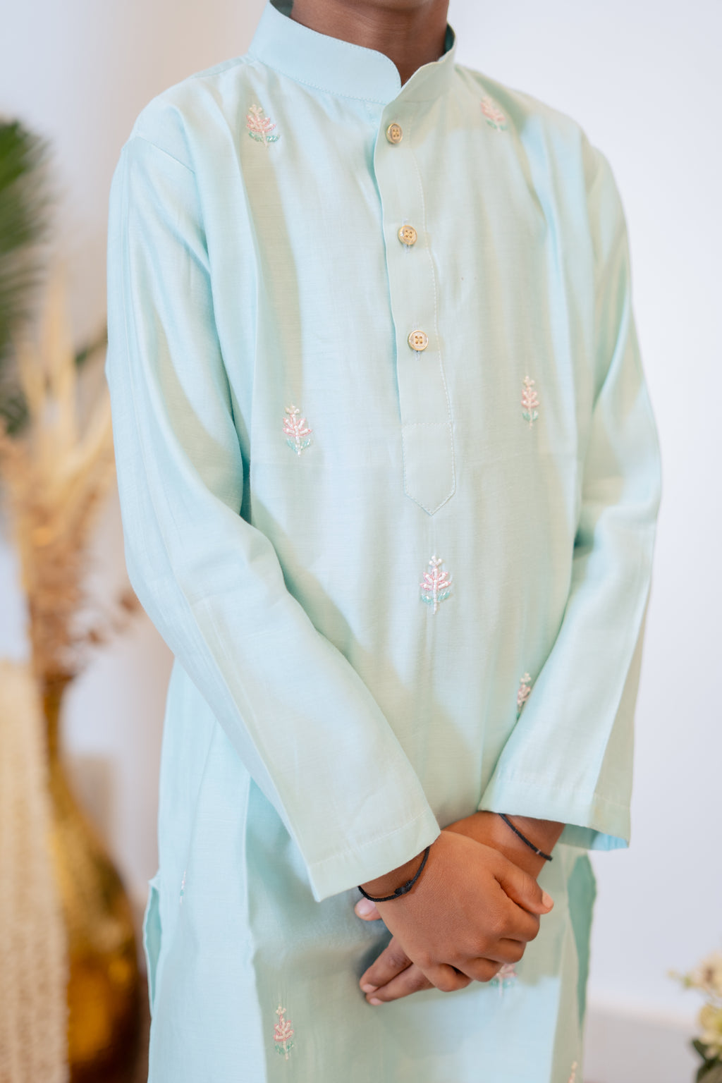 SAAZ KURTA SET PASTEL SKY BLUE