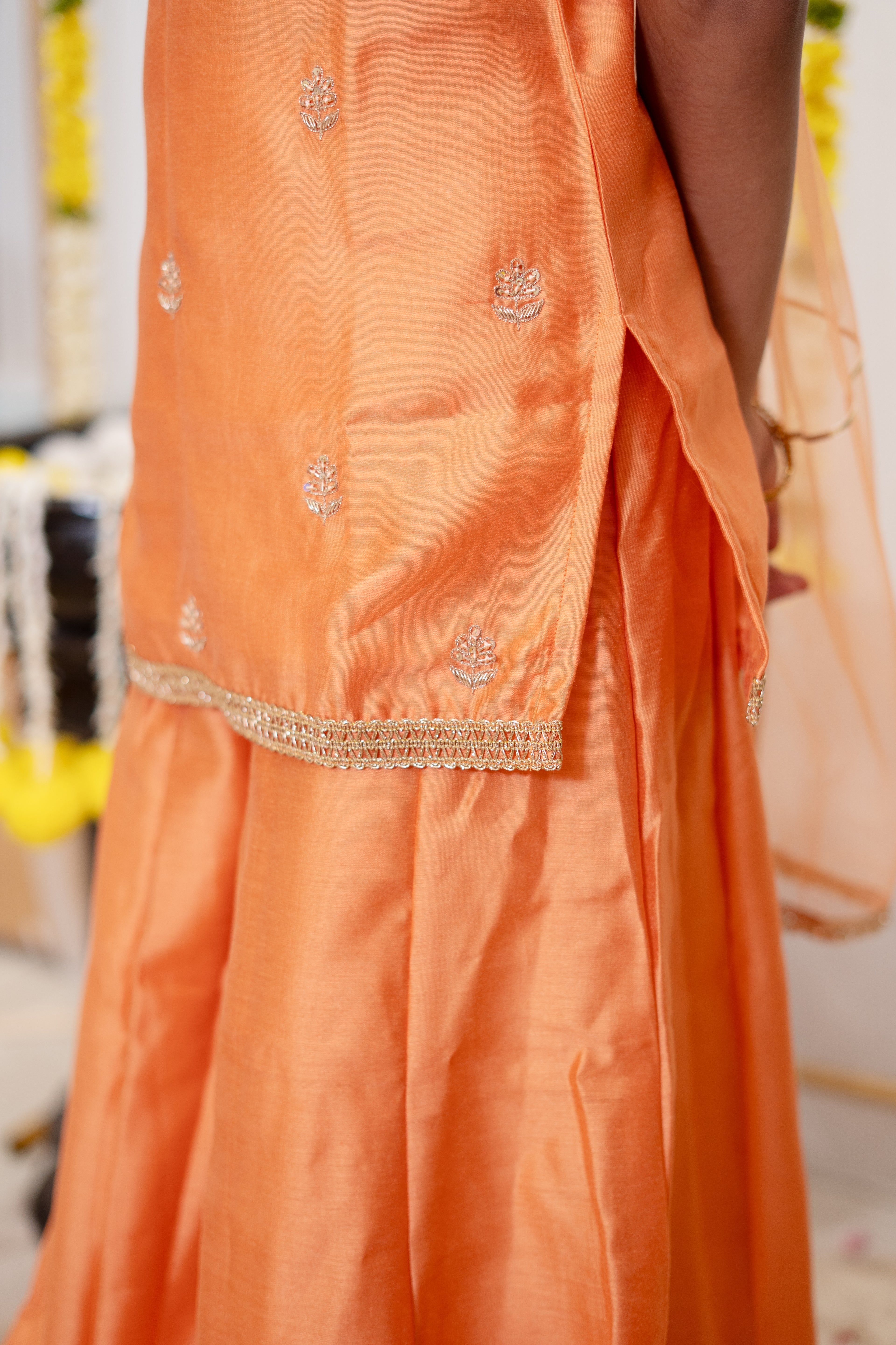 SAANJH SHARARA ORANGE