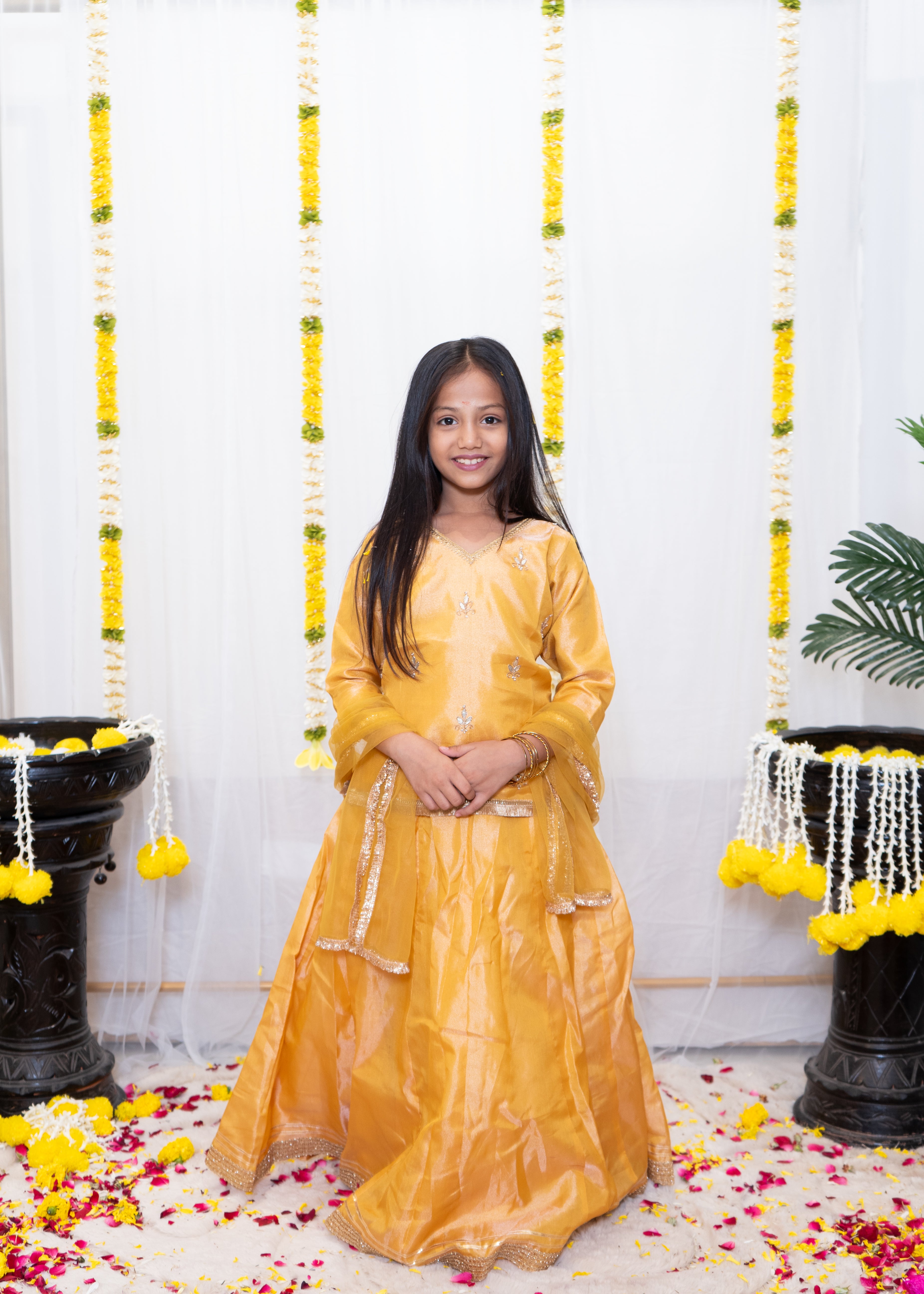NISHA LEHENGA SET YELLOW