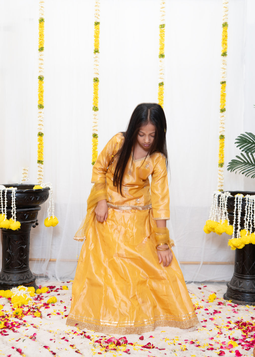 NISHA LEHENGA SET YELLOW