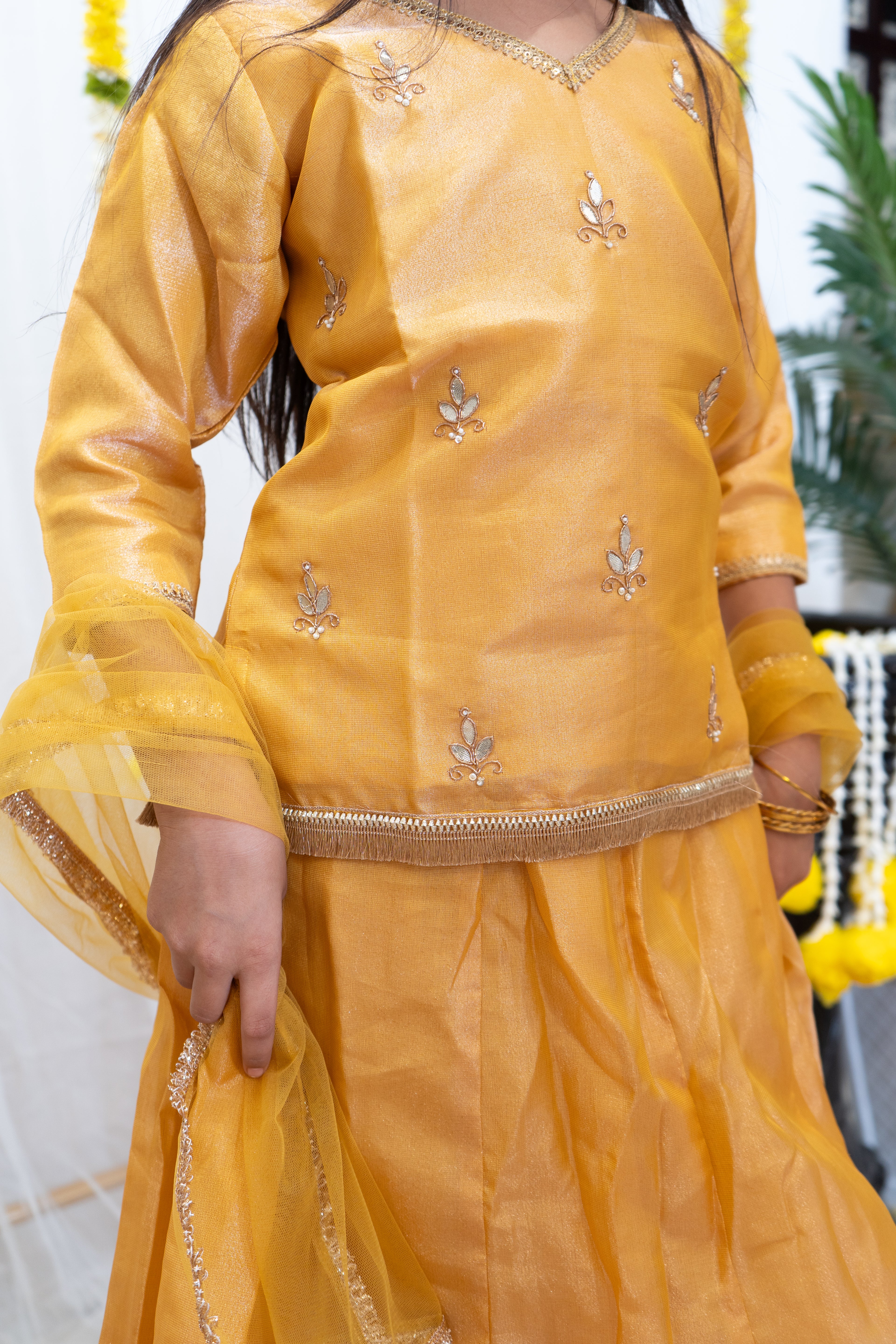 NISHA LEHENGA SET YELLOW
