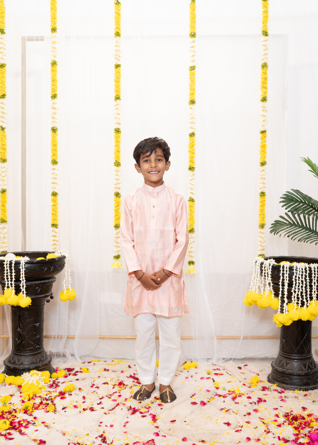 GULSHAN KURTA SET PASTEL PINK