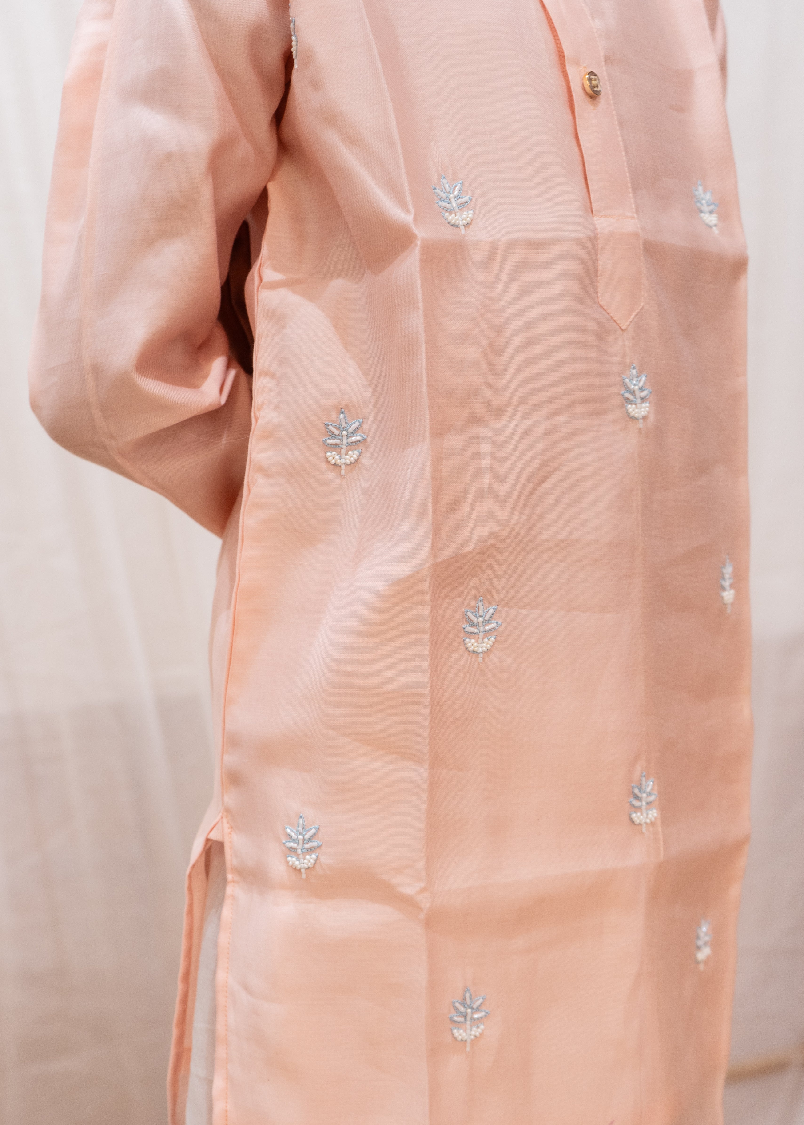 GULSHAN KURTA SET PASTEL PINK