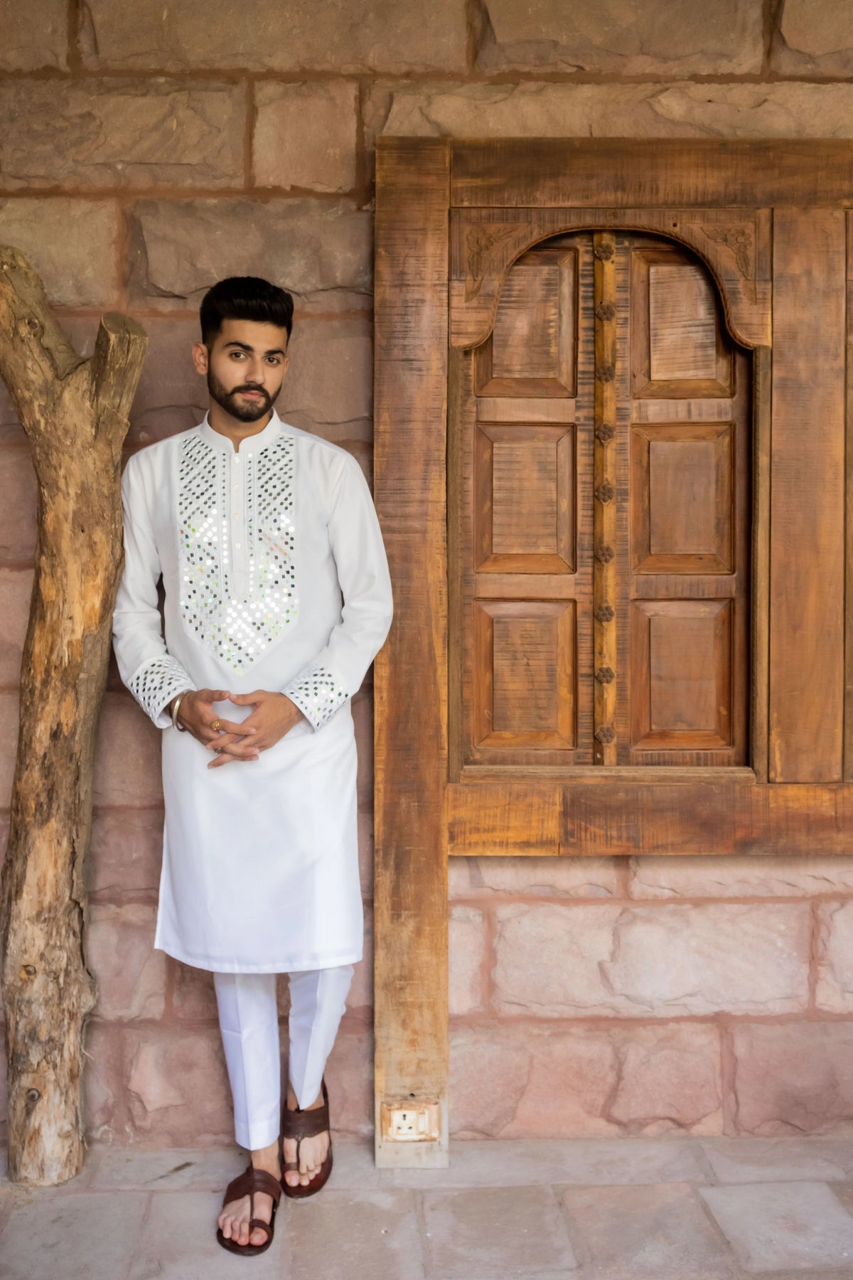 Jhankaar White Embroidered Kurta Set