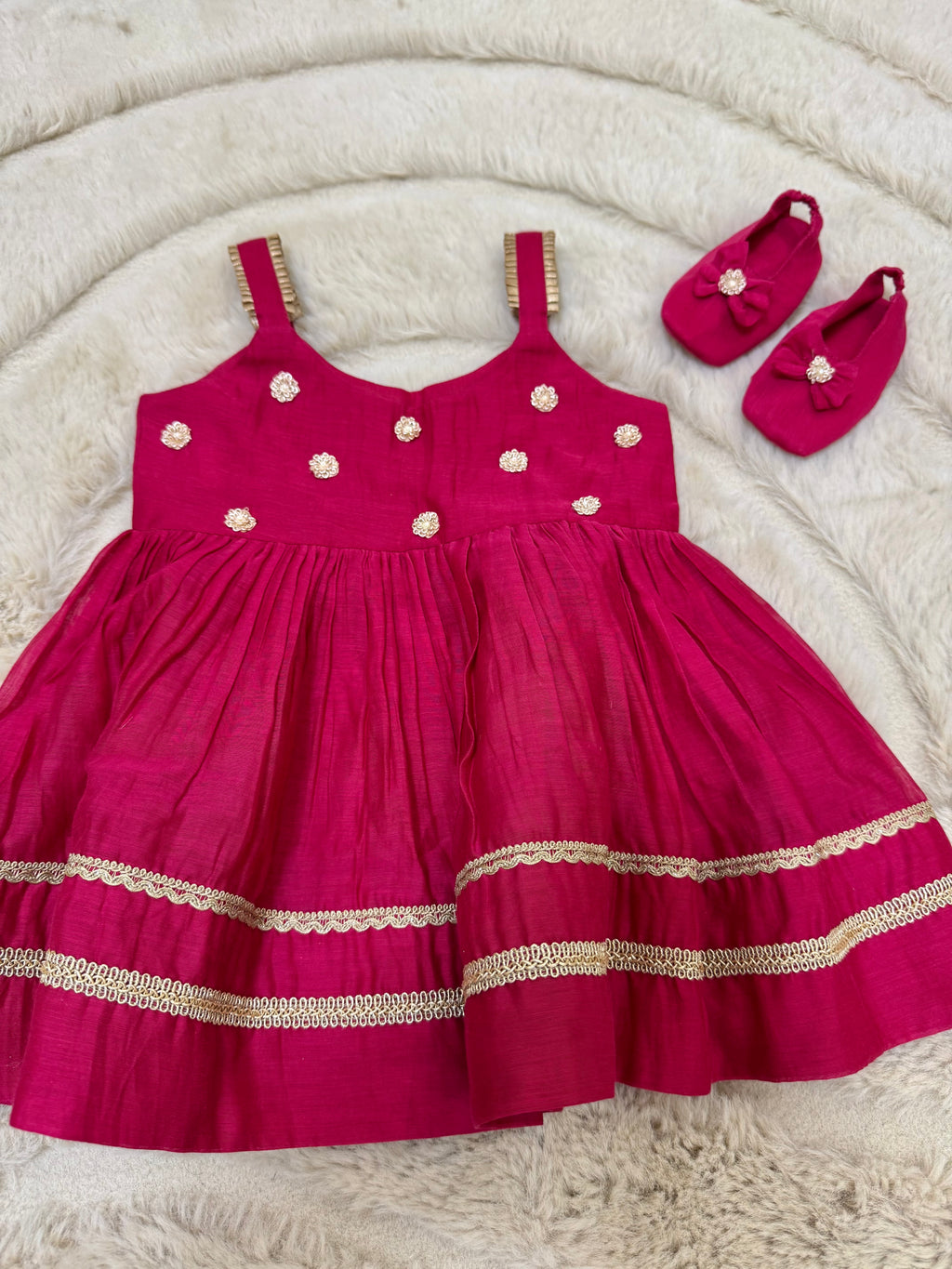 NEW BORN RED FROCK