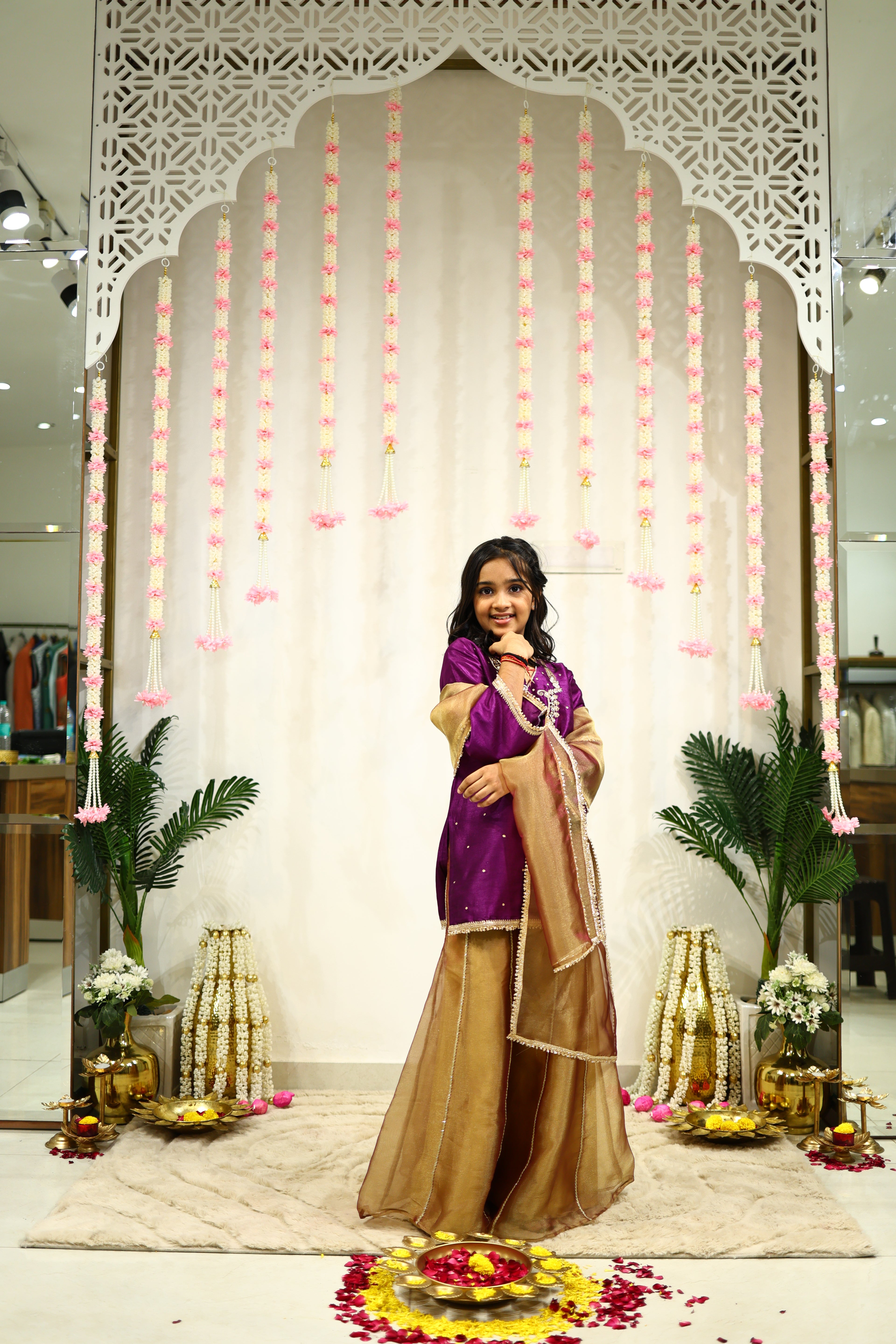 CHANDANI SHARARA SET PURPLE