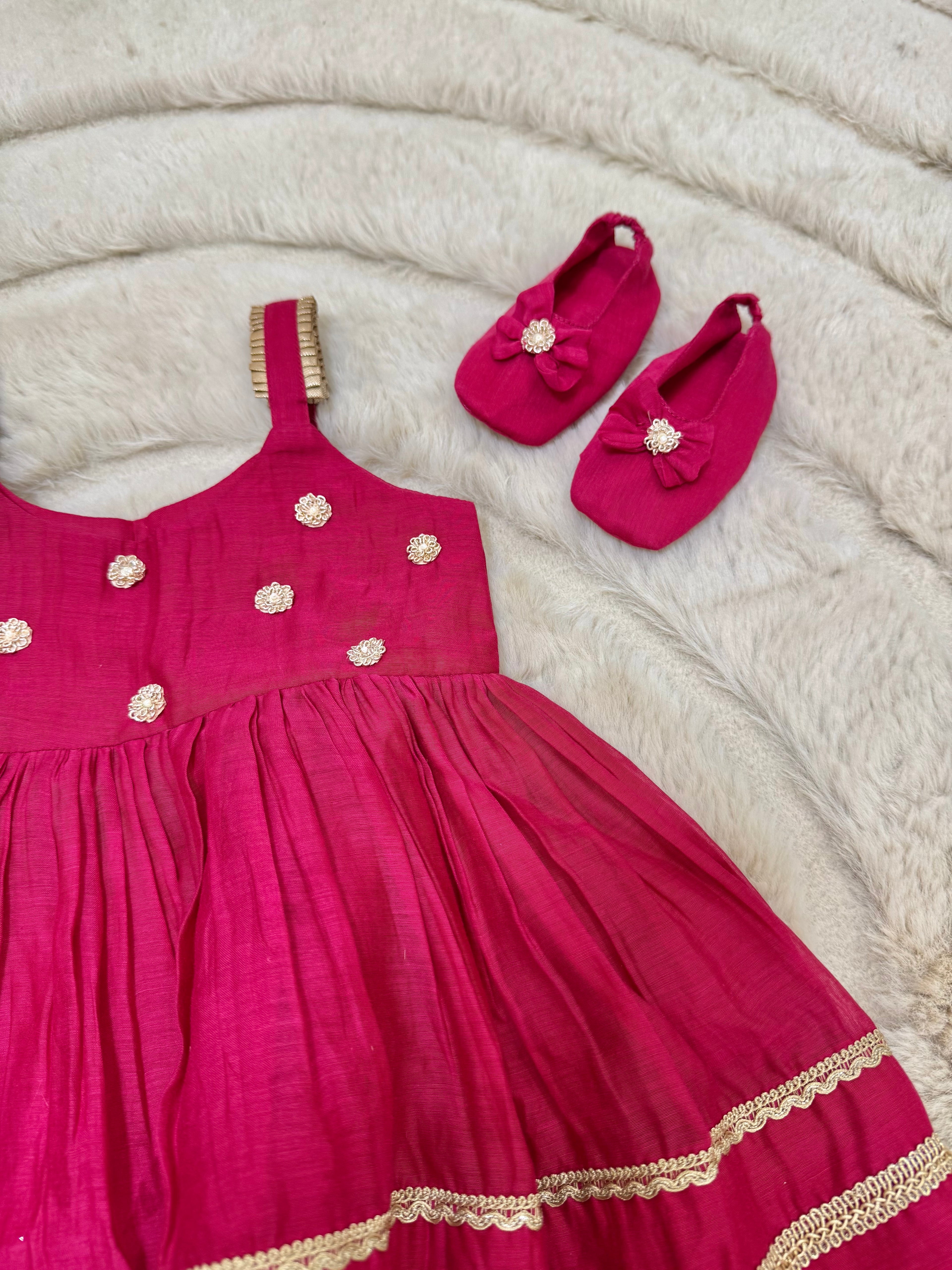 NEW BORN RED FROCK