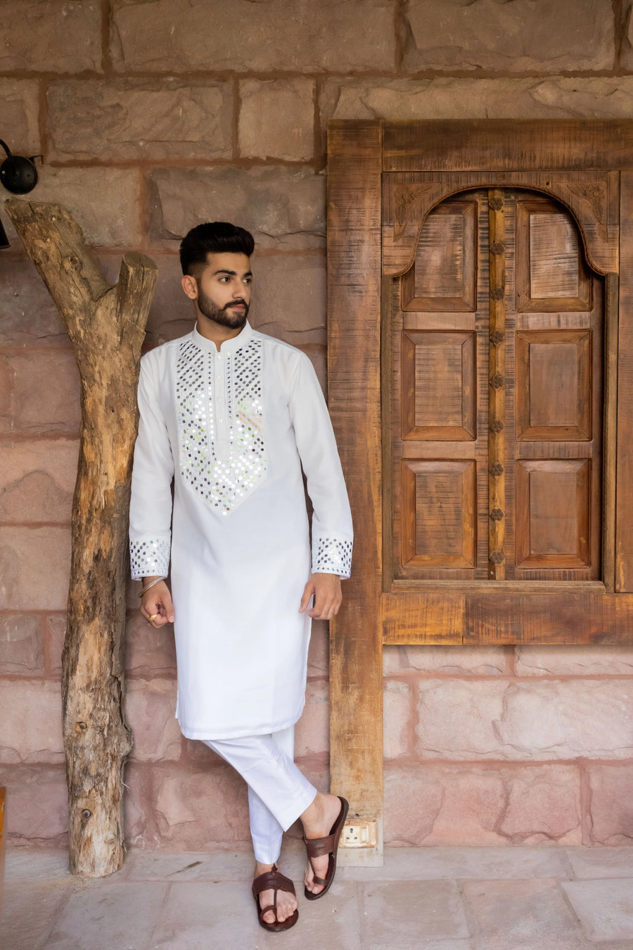 Jhankaar White Embroidered Kurta Set