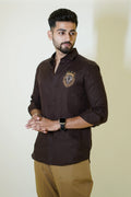 Singham Brown Linen Shirt