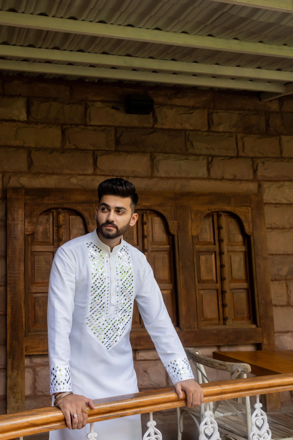Jhankaar White Embroidered Kurta Set