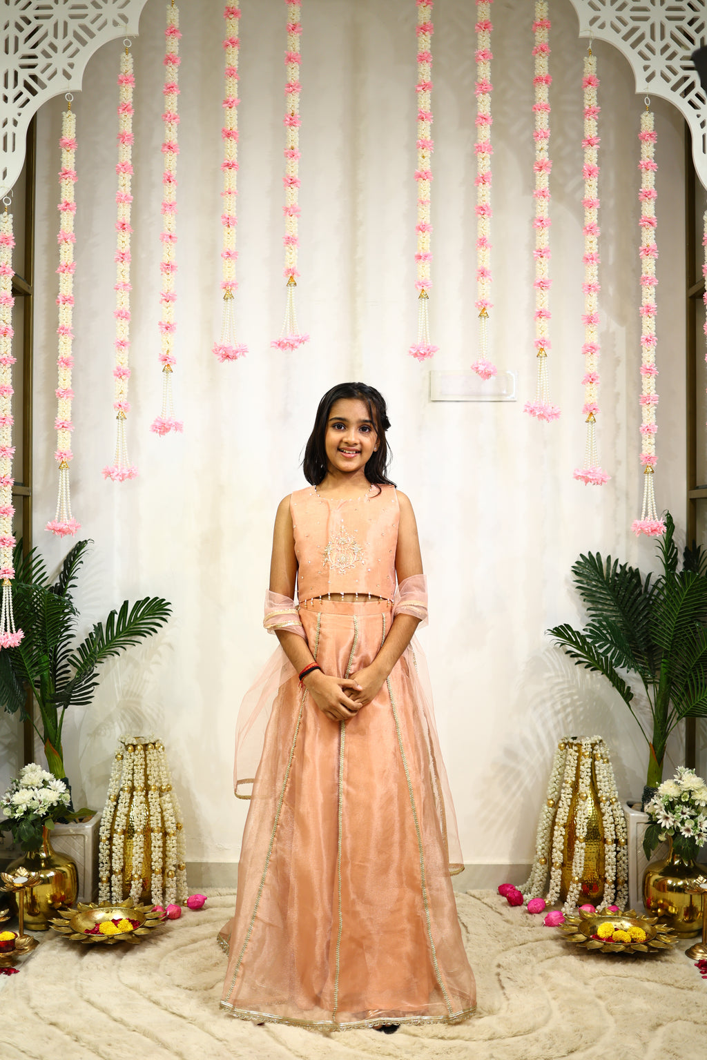 NOOR LEHENGA SET PEACH