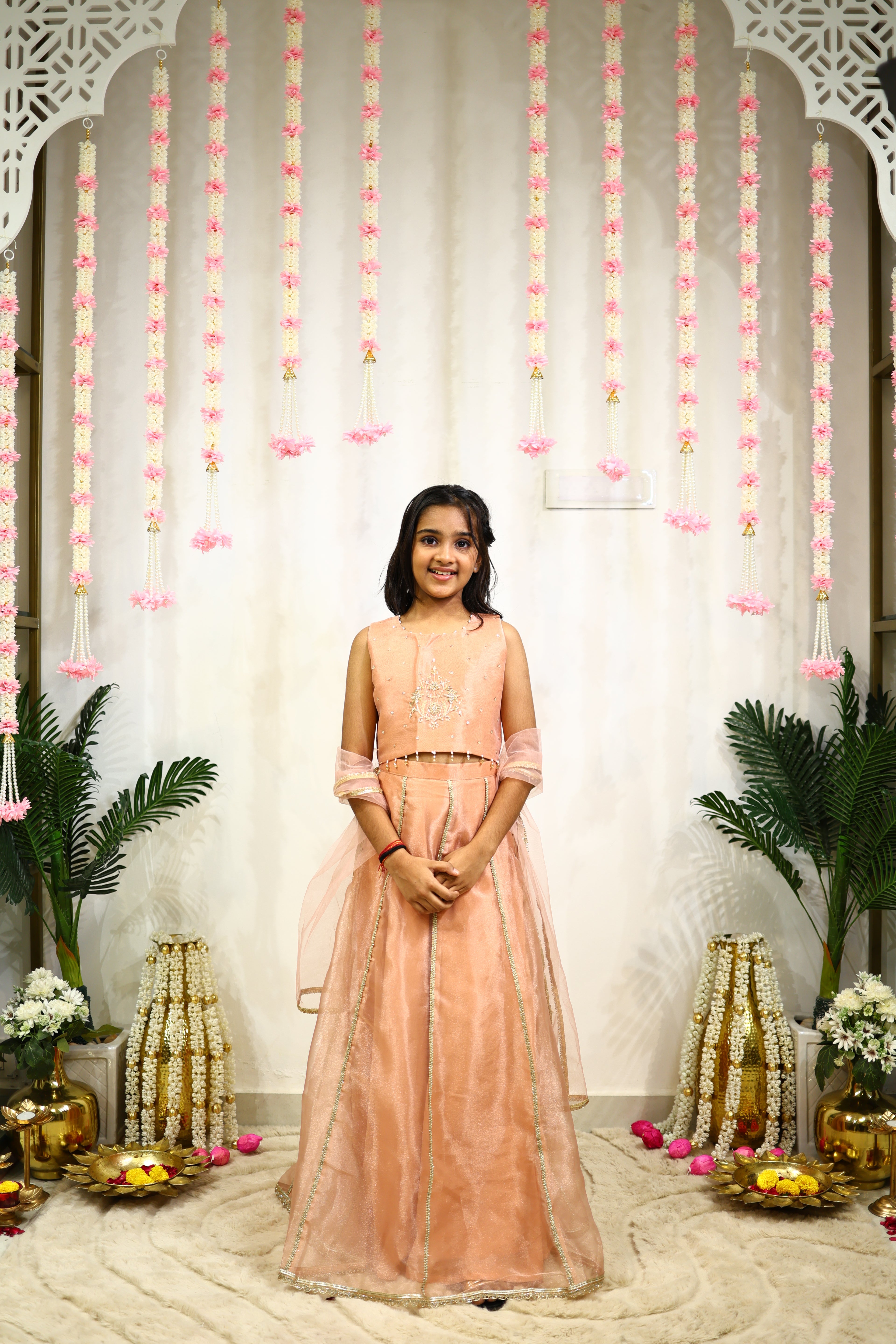 NOOR LEHENGA SET PEACH