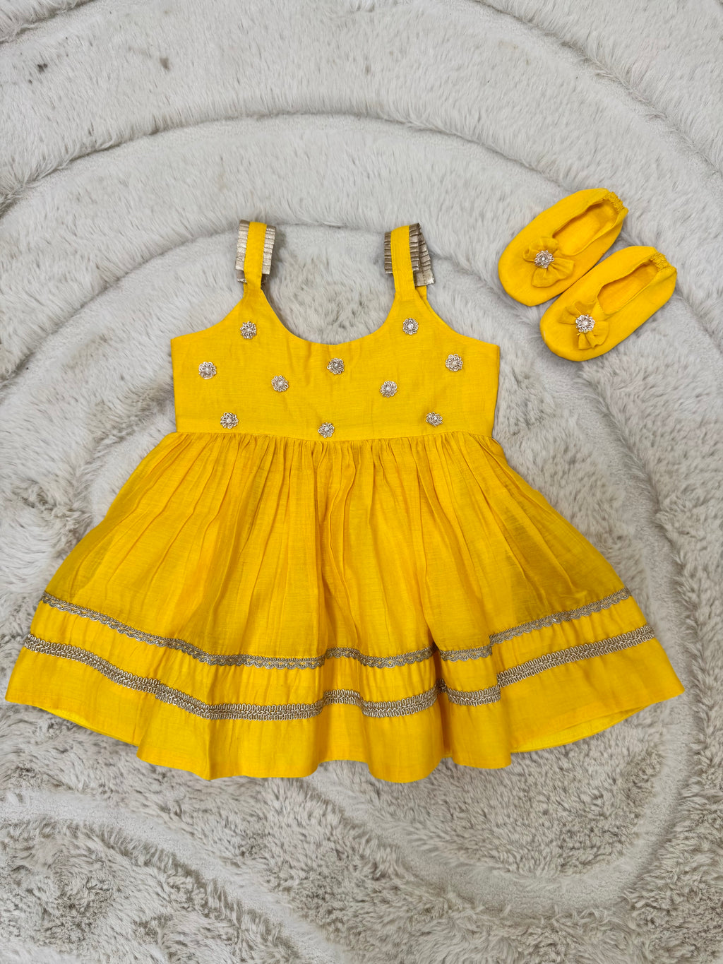 NEW BORN YELLOW FROCK