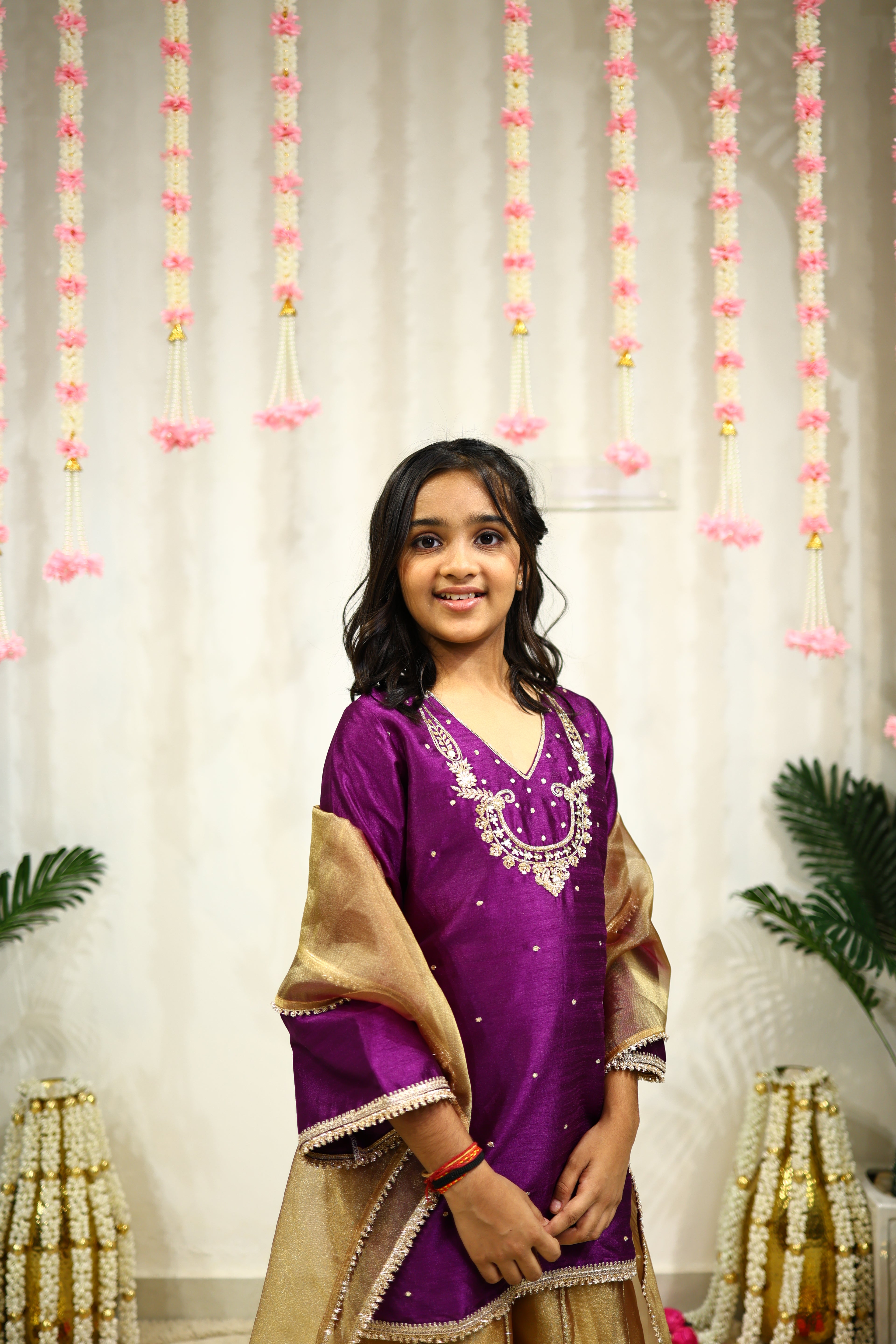 CHANDANI SHARARA SET PURPLE