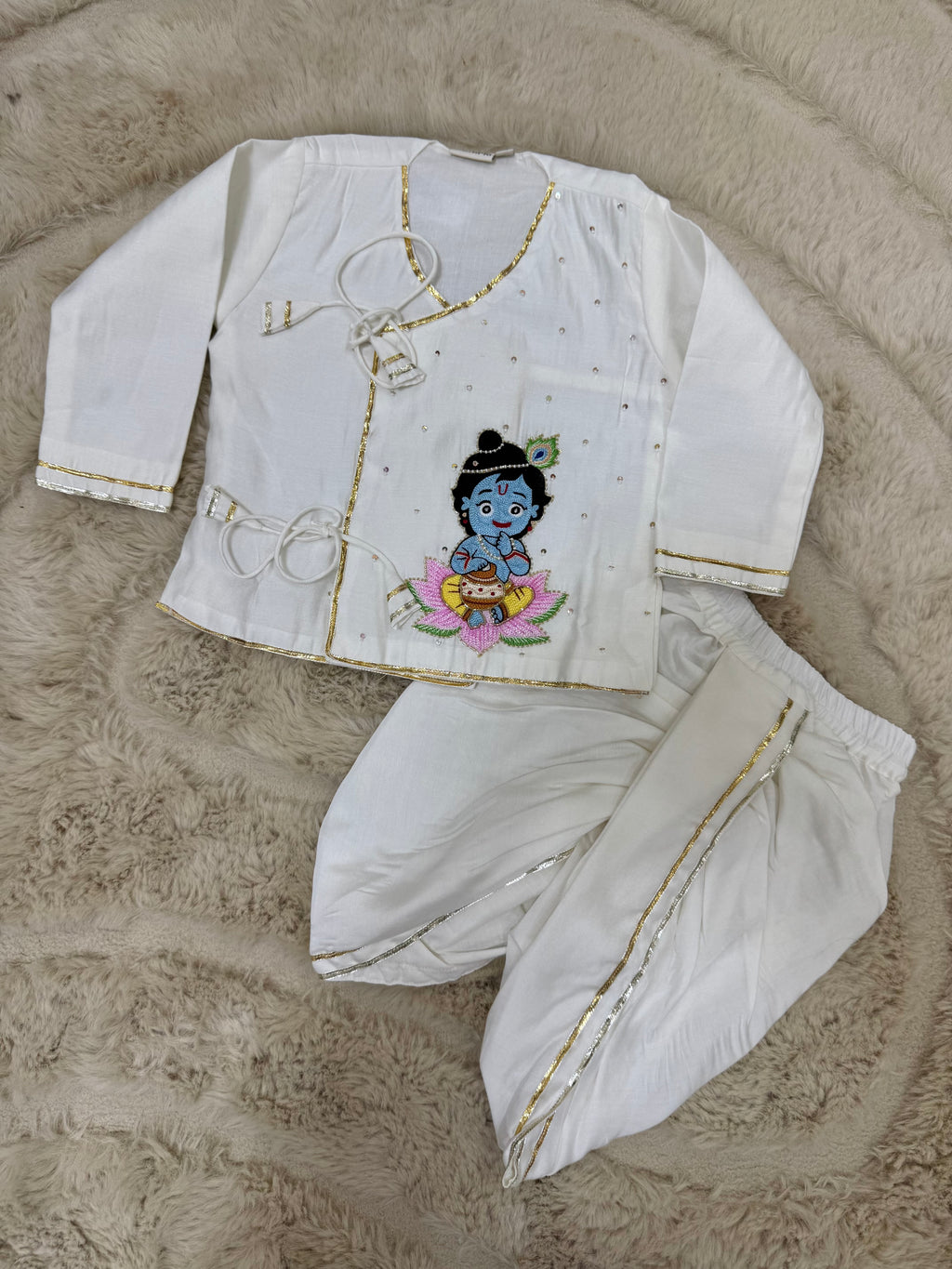 INFANT KRISHNA DHOTI KURTA SET