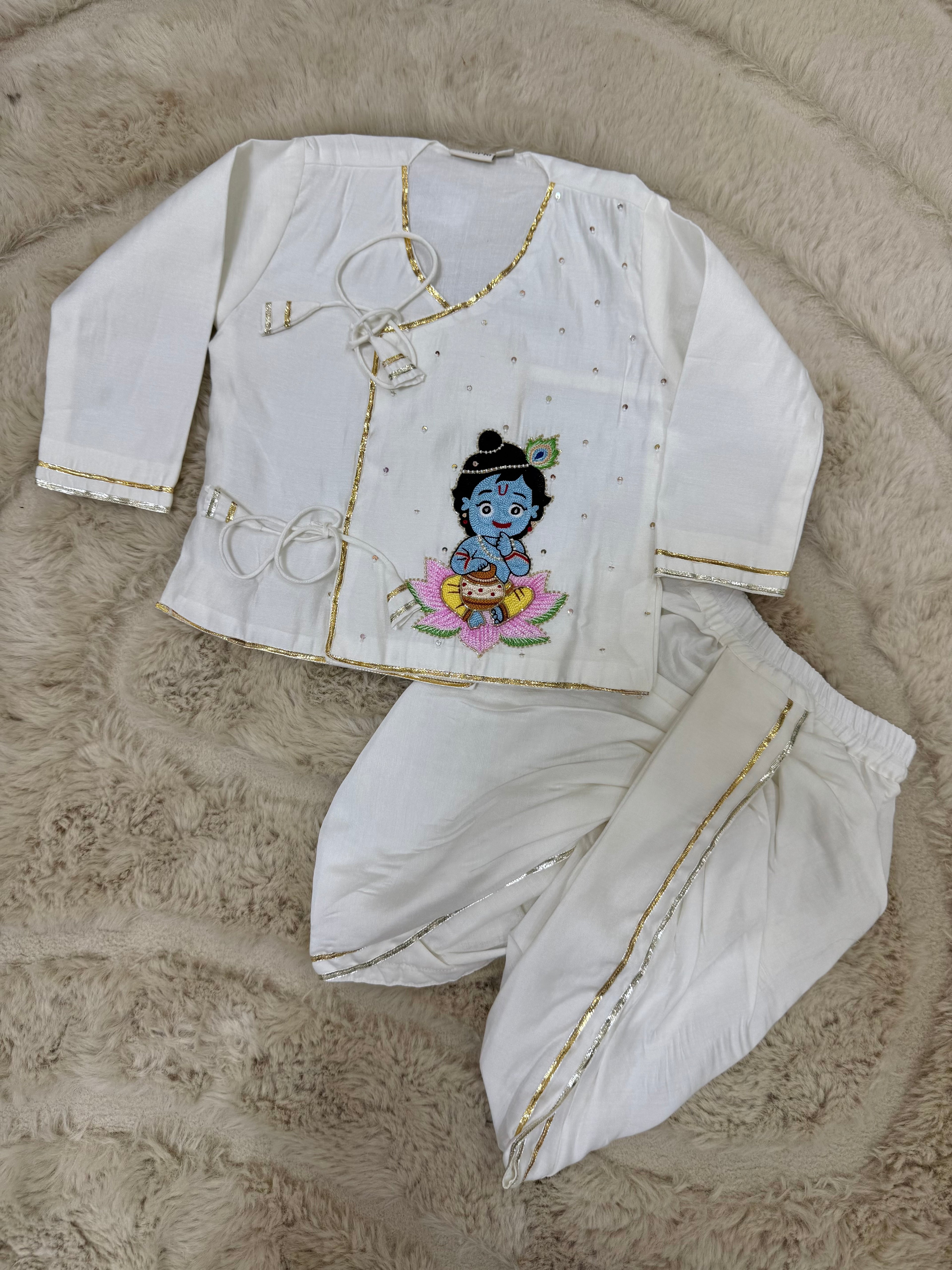 INFANT KRISHNA DHOTI KURTA SET