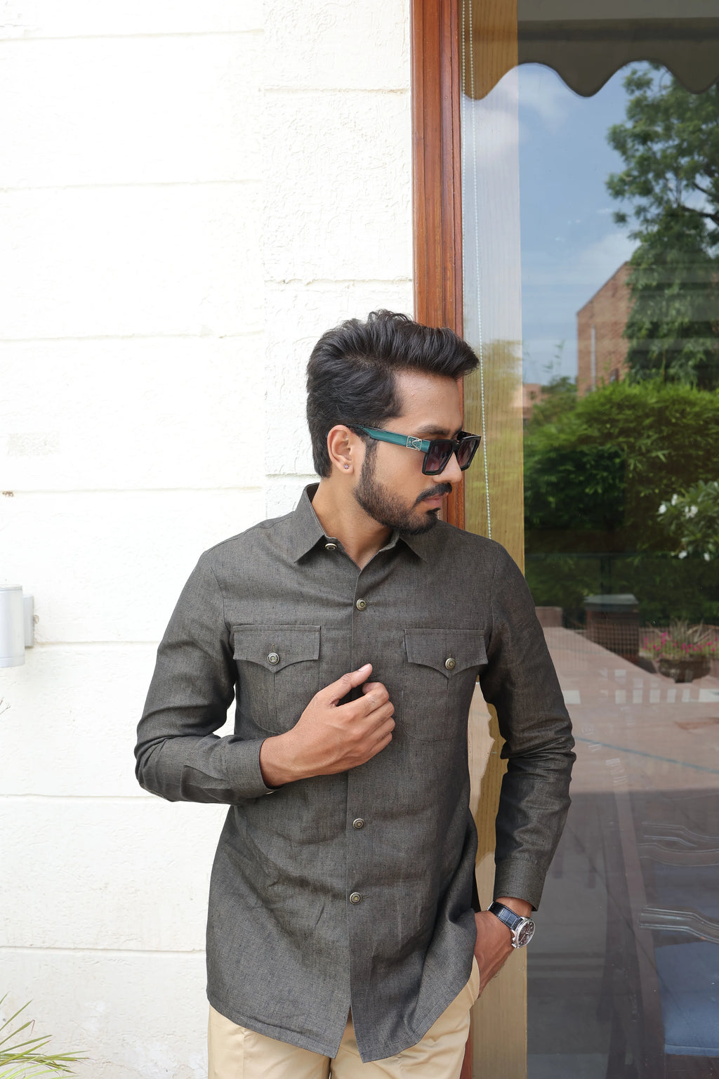 Corbett Brownish Grey Hunter Shirt