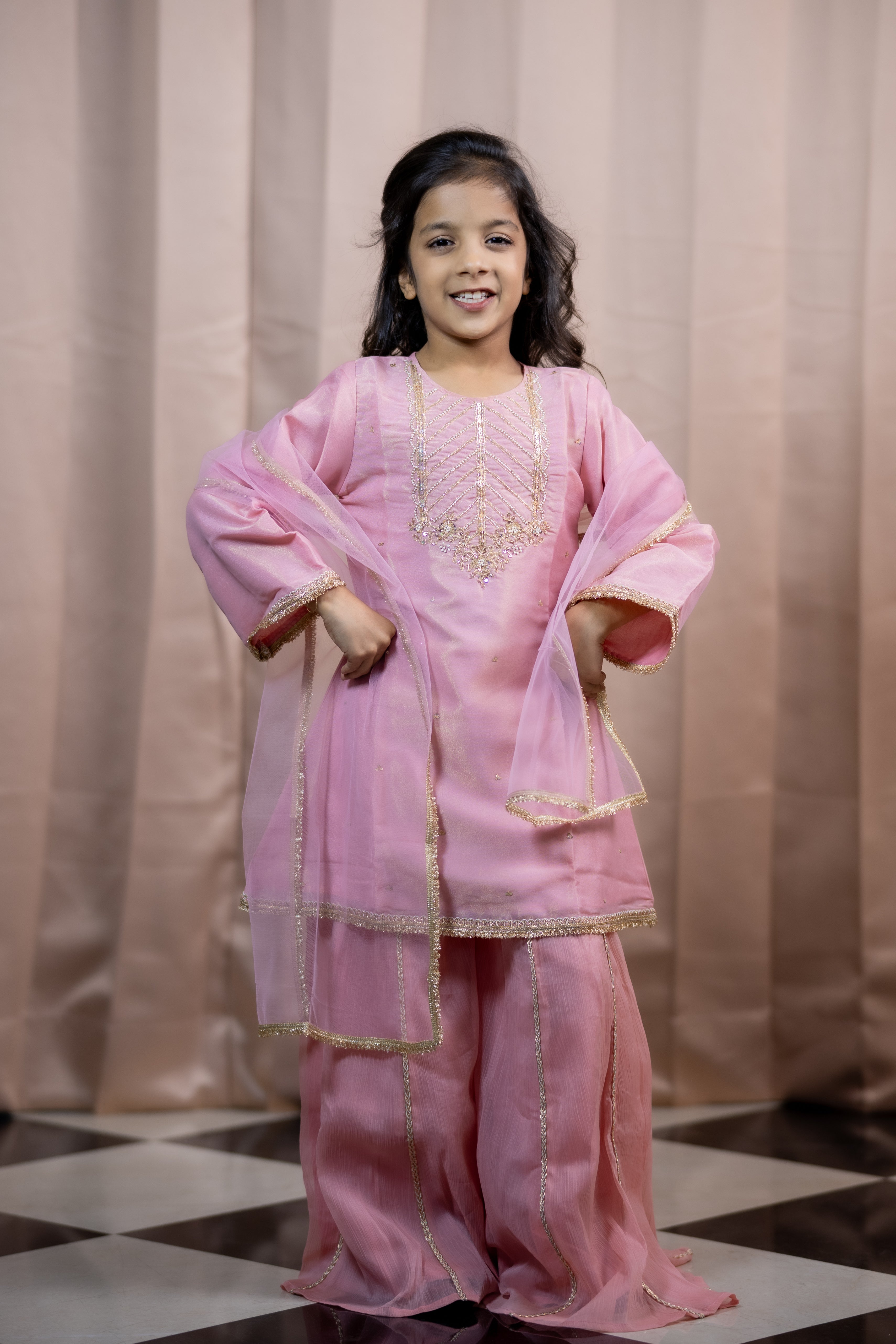 GULZAR SHARARA SET PINK