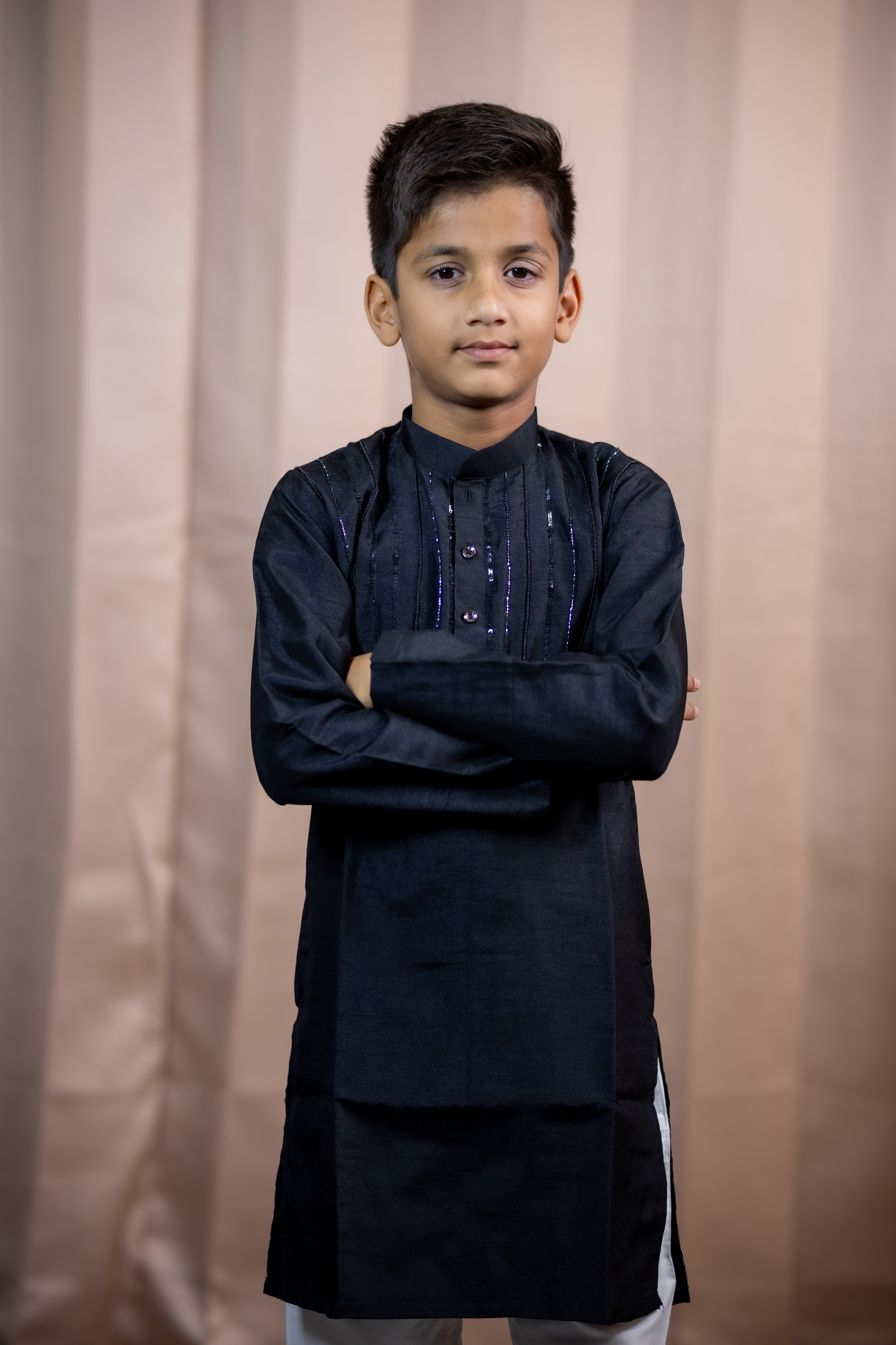 PRASANG  PINK KURTA SET BLACK