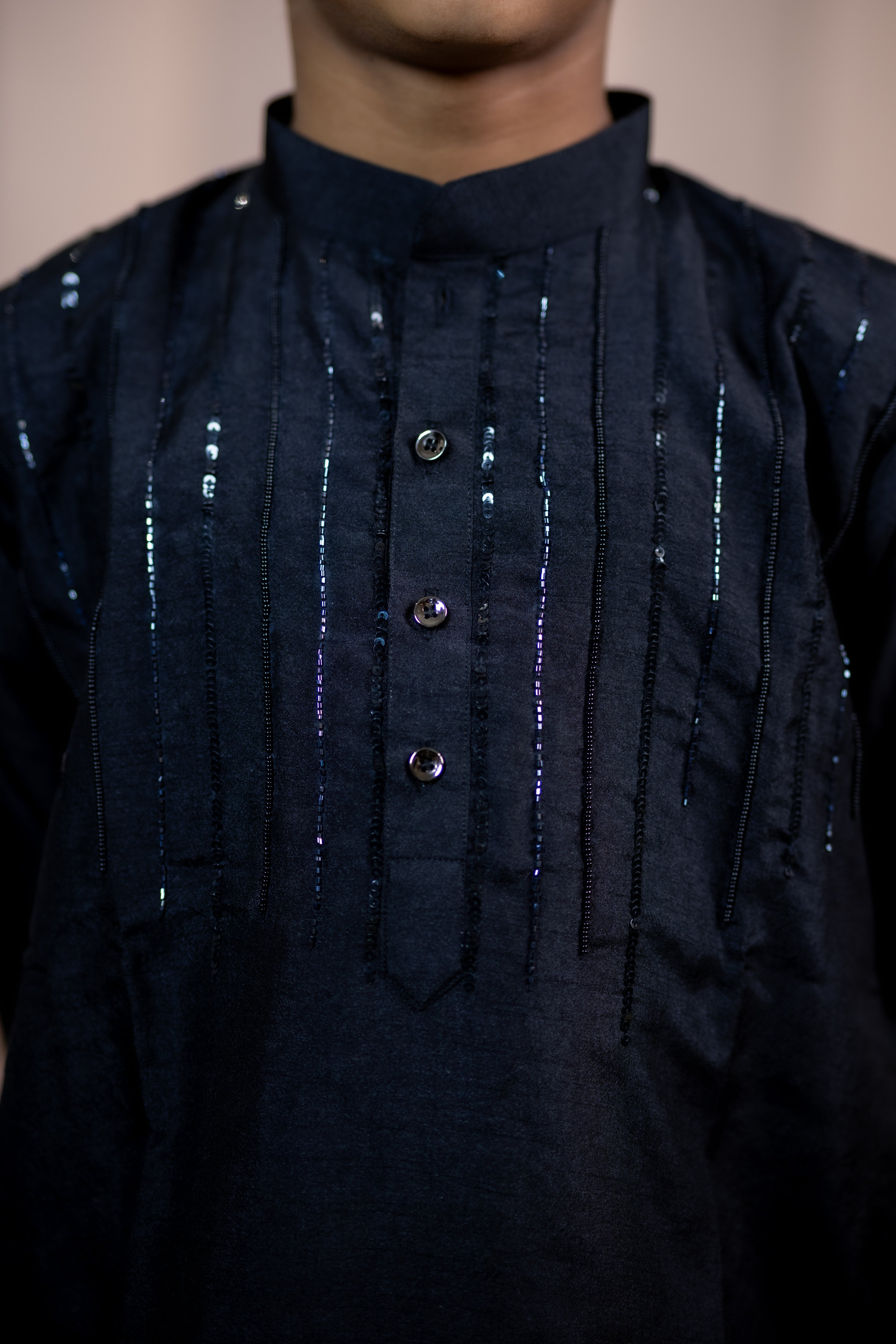 PRASANG  PINK KURTA SET BLACK