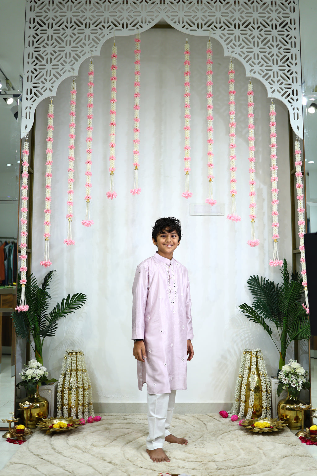 CHAAND KURTA SET LILAC