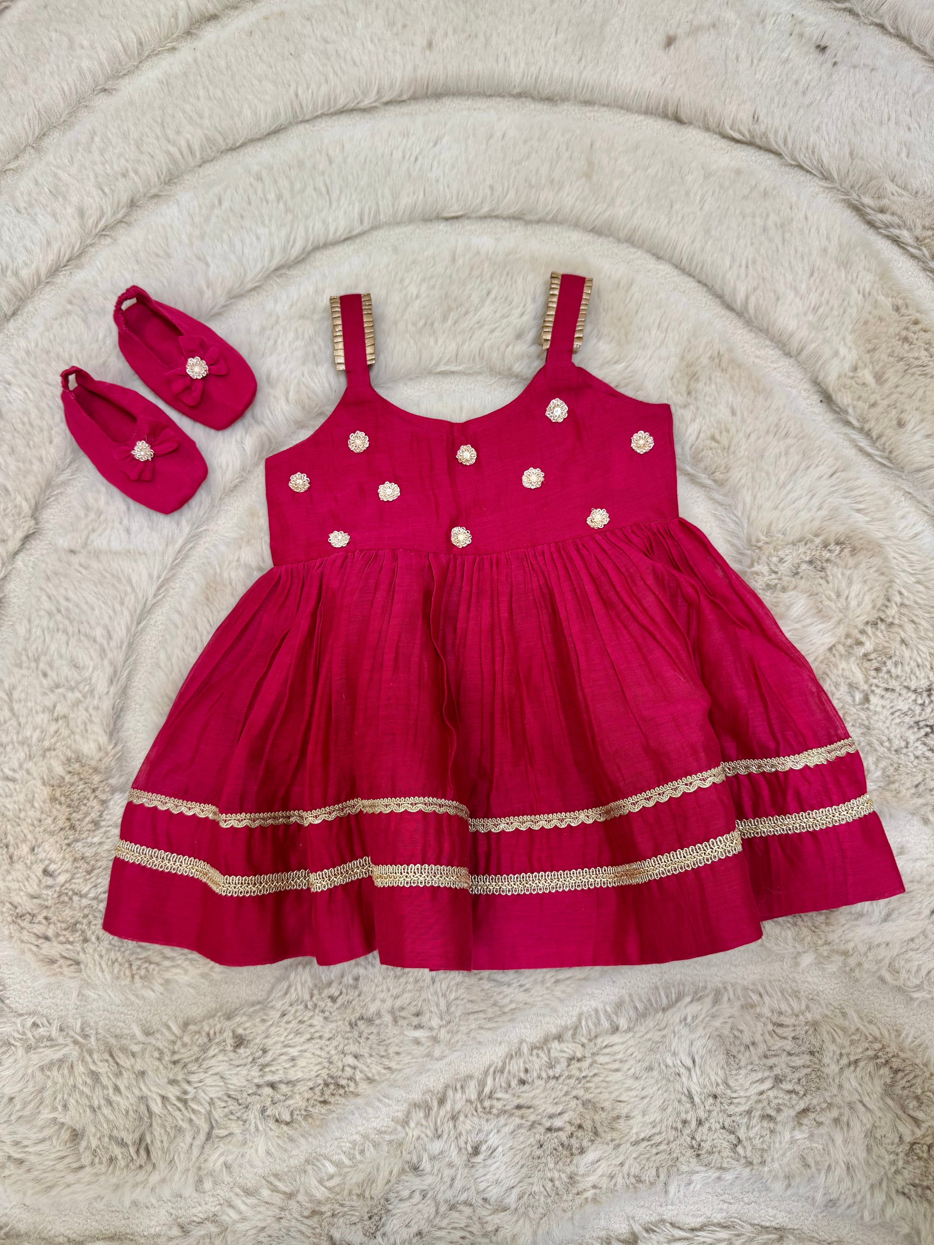 NEW BORN RED FROCK