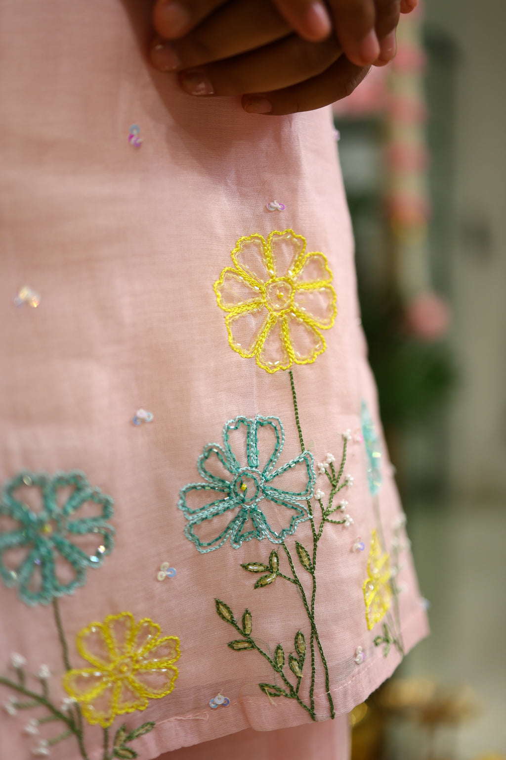 SUNHERI MUL SHARARA SET PINK