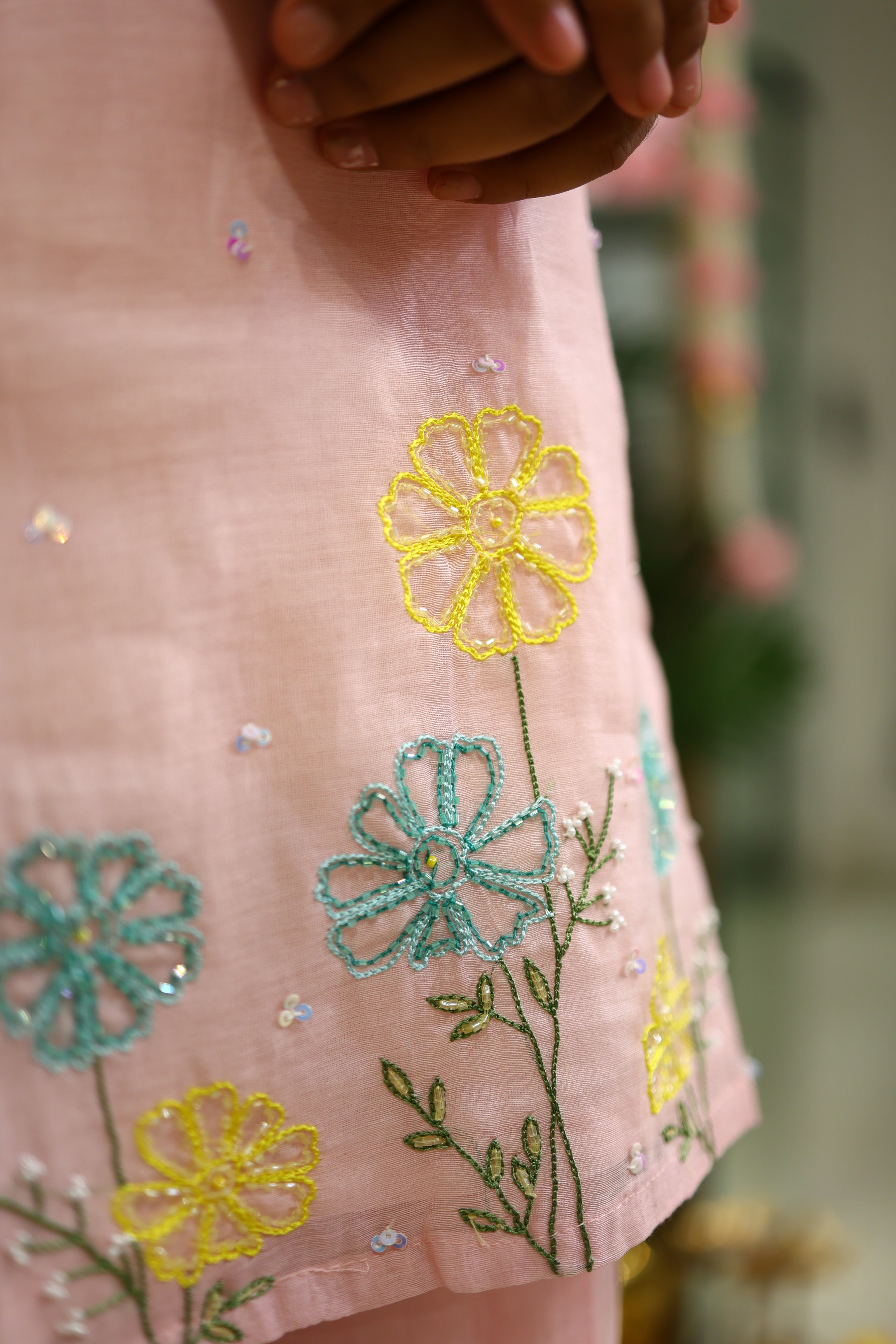 SUNHERI MUL SHARARA SET PINK