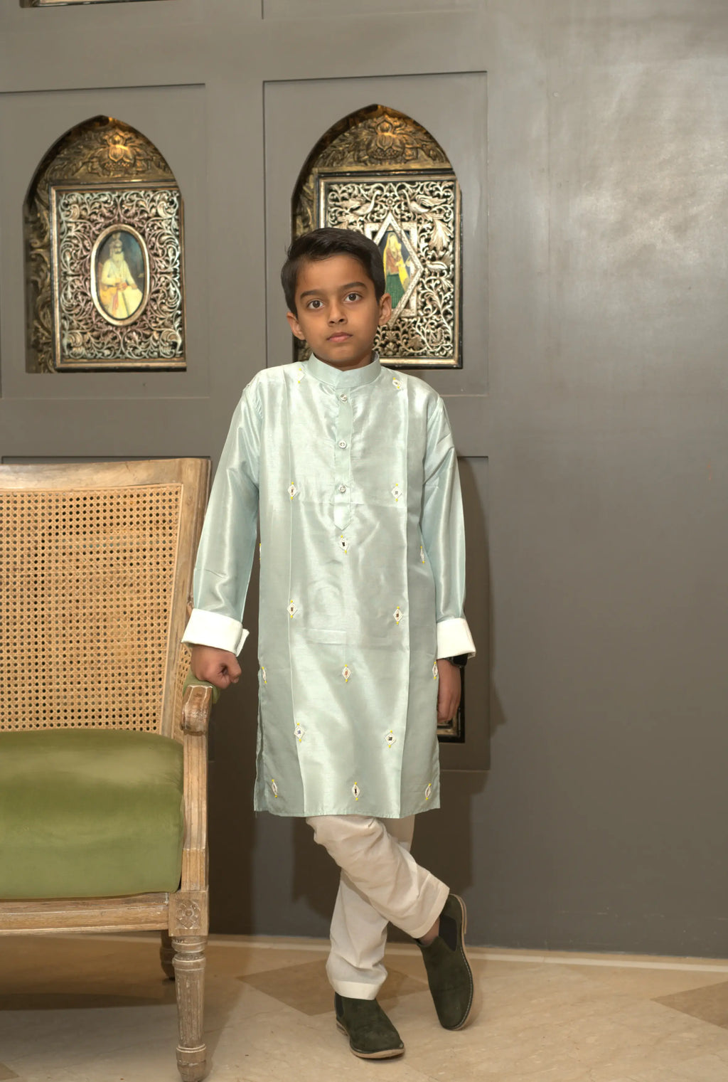 AAVRI  BLUE KURTA SET BLUE