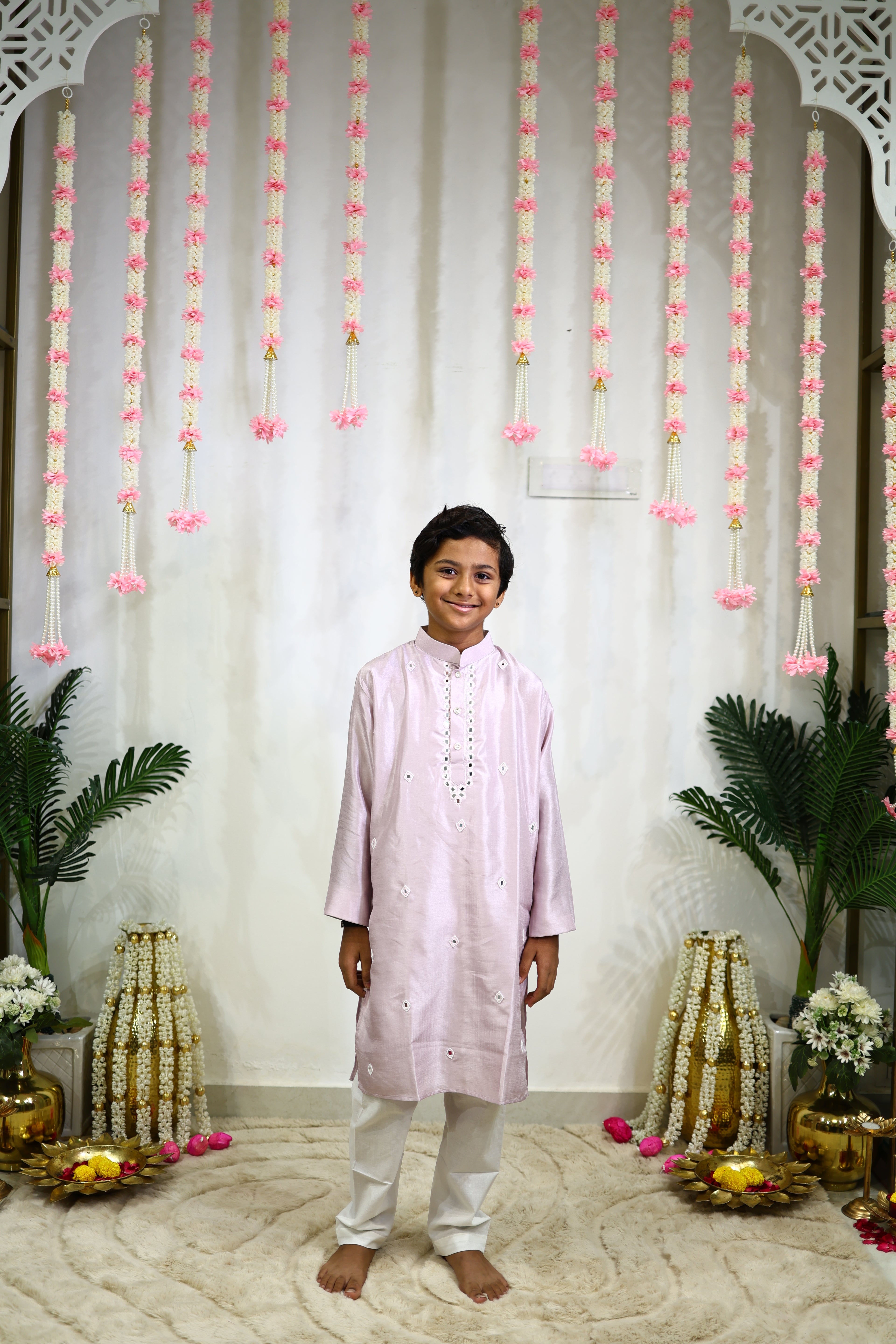 CHAAND KURTA SET LILAC