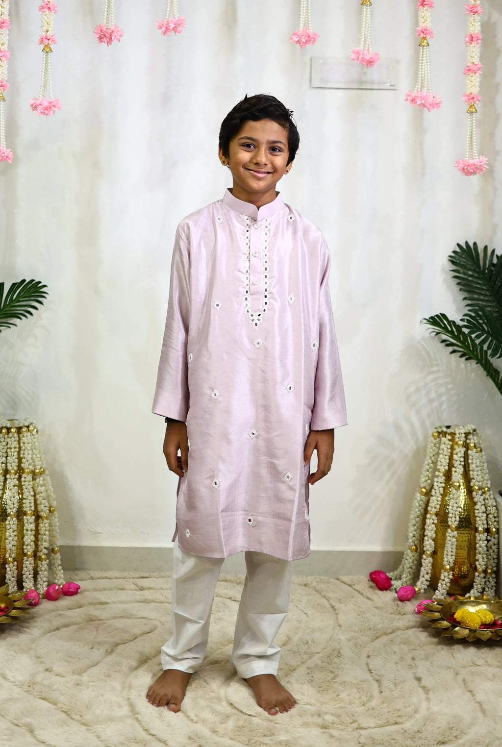 CHAAND KURTA SET LILAC