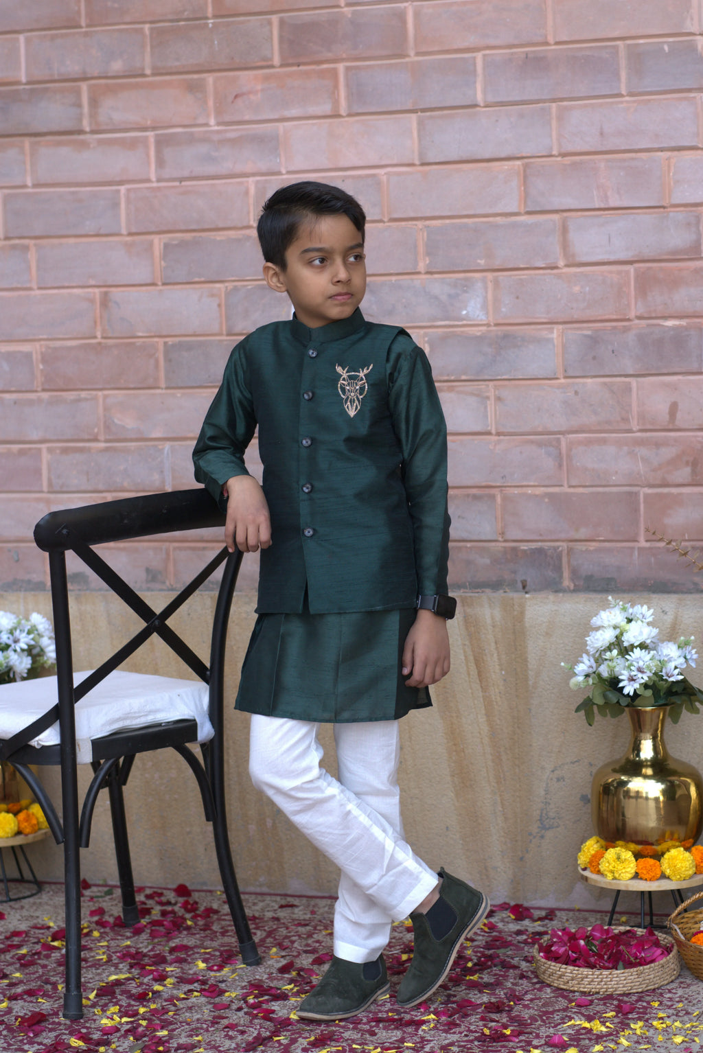 Deer Jacket Set Green