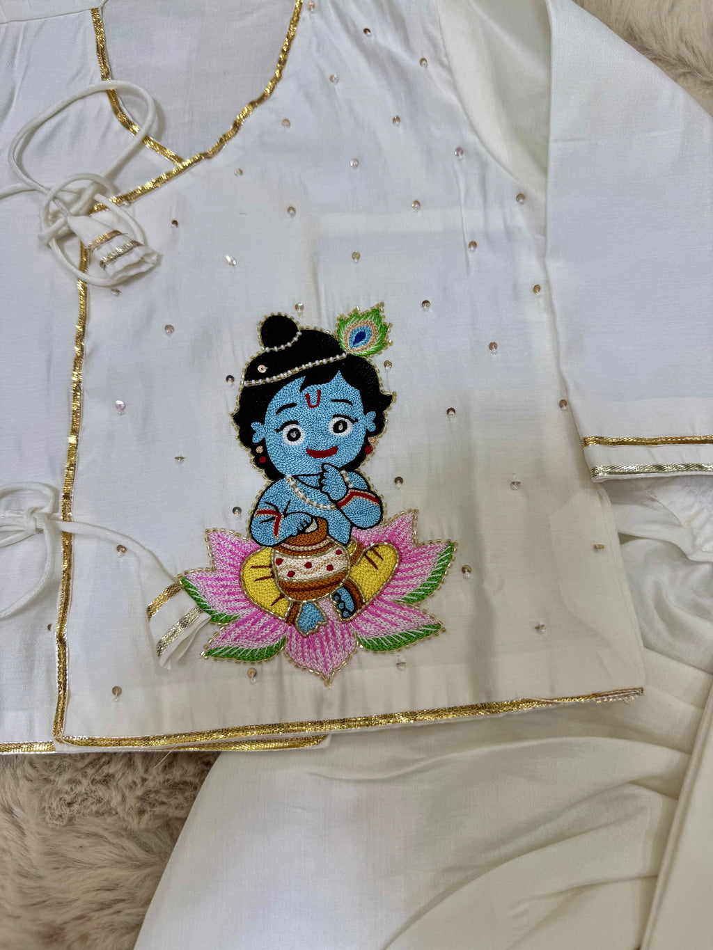 INFANT KRISHNA DHOTI KURTA SET