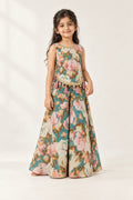 Floral Printed Indo Western Sharara Set