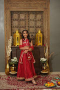 LOTUS LEHENGA SET RED
