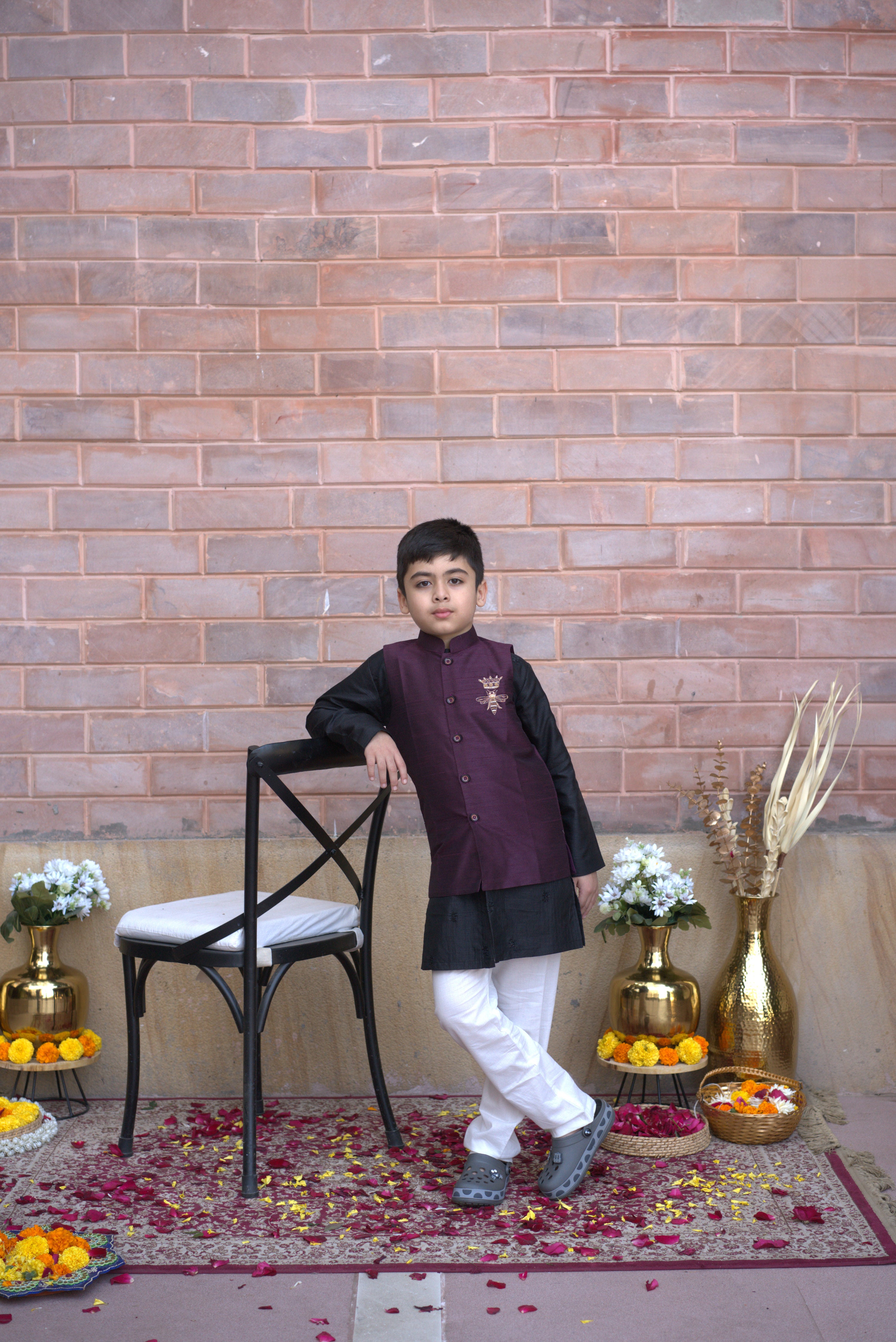 BEE TESLA JACKET SET WINE