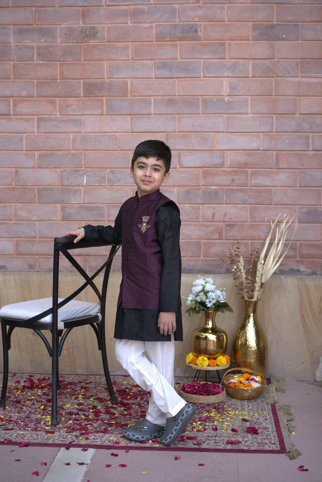 BEE TESLA JACKET SET WINE