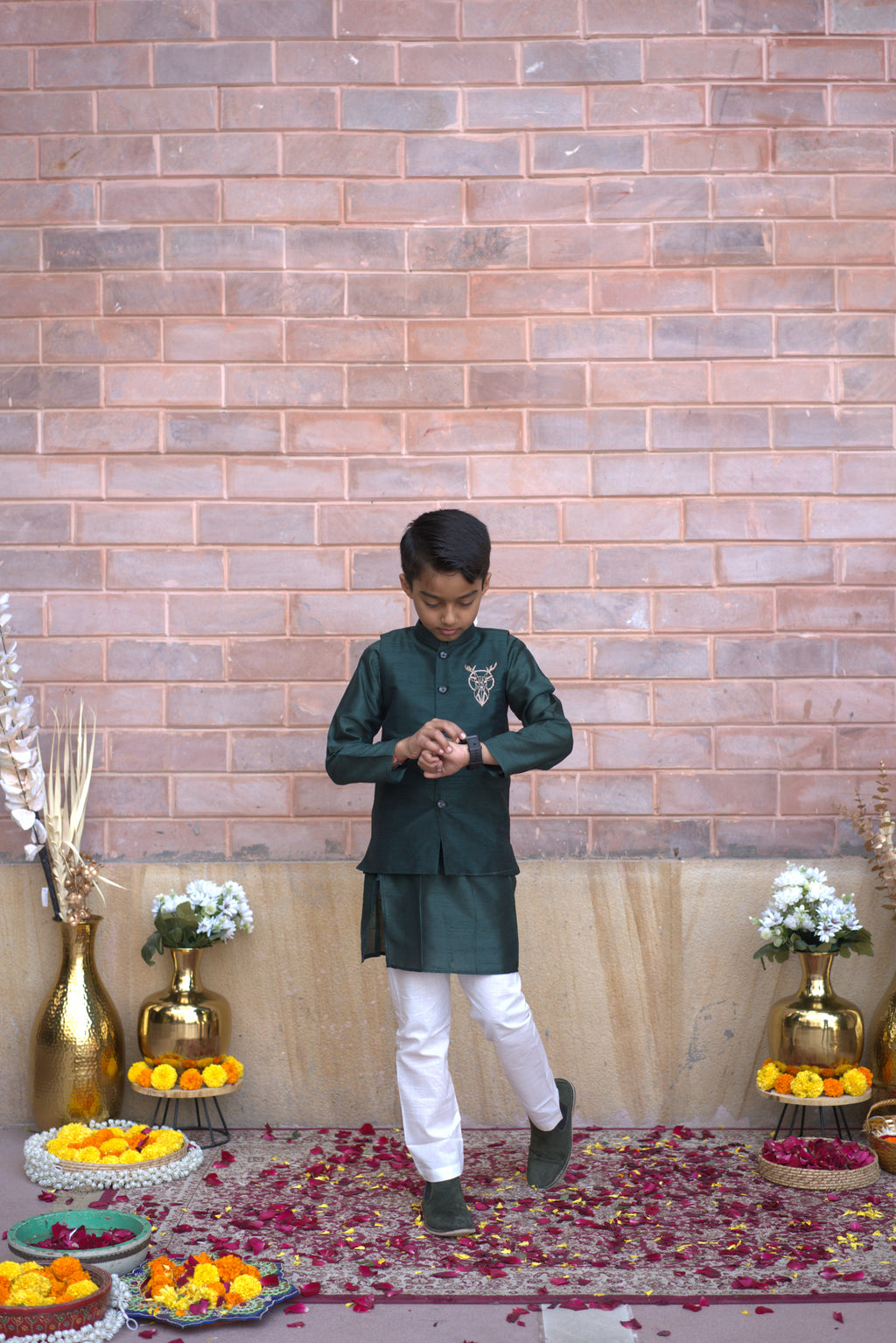 DEER JACKET SET GREEN