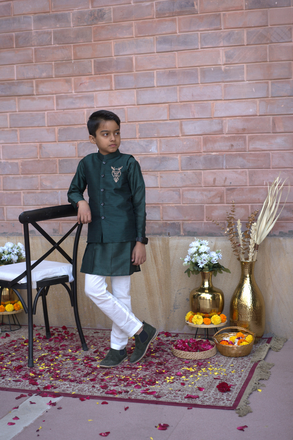 DEER JACKET SET GREEN
