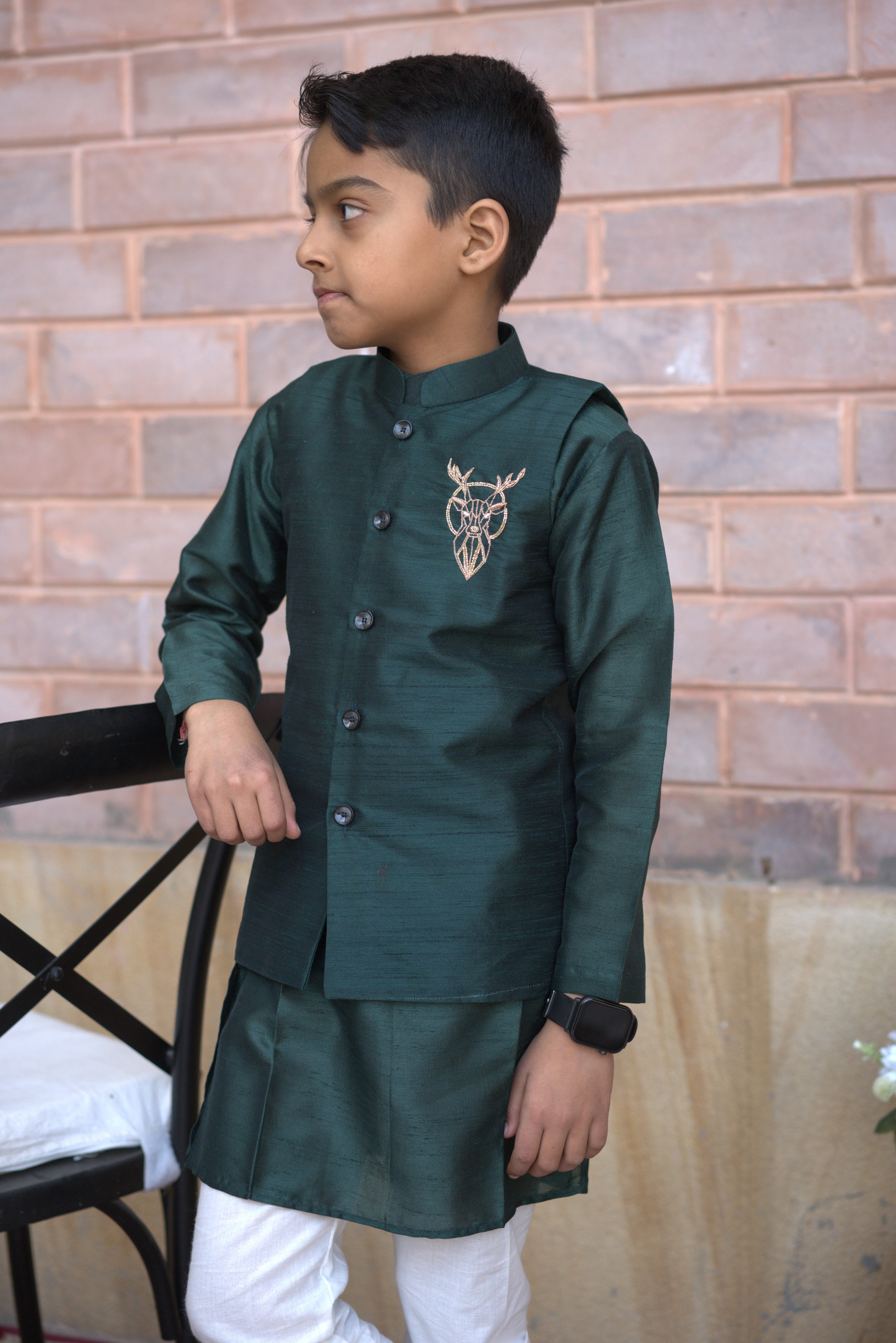 DEER TESLA JACKET SET GREEN