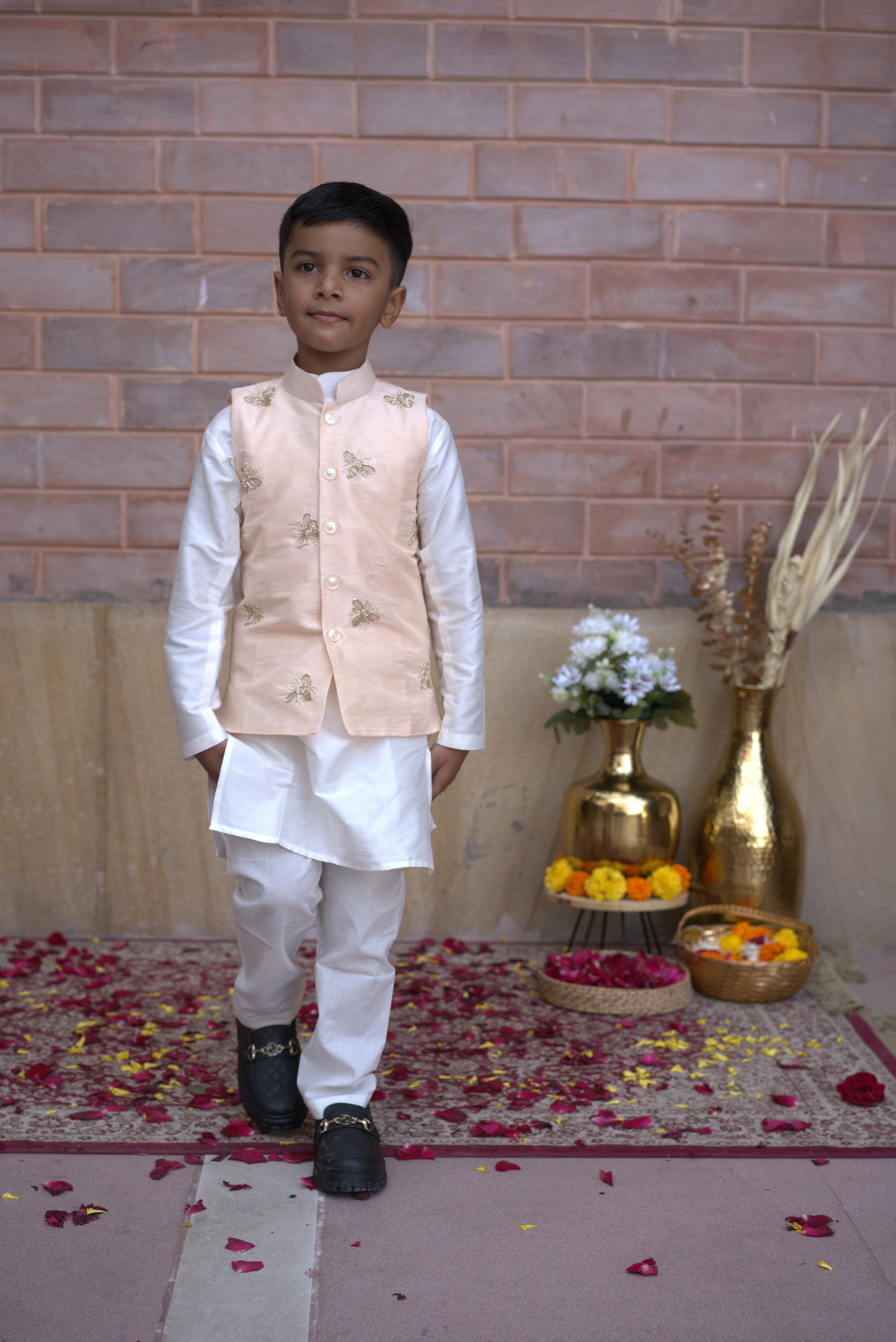 BUTTERFLY TESLA JACKET SET PEACH