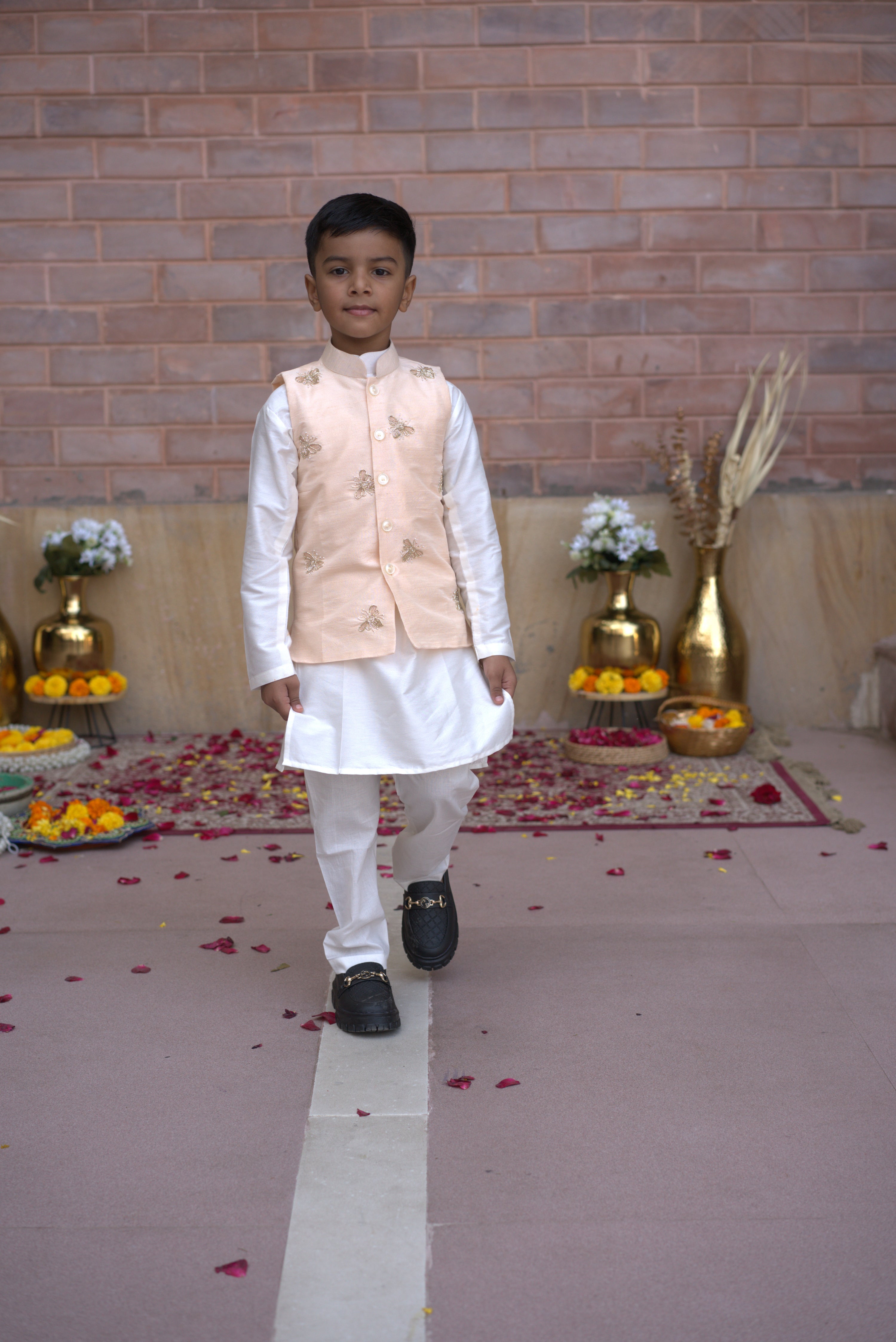 BUTTERFLY TESLA JACKET SET PEACH