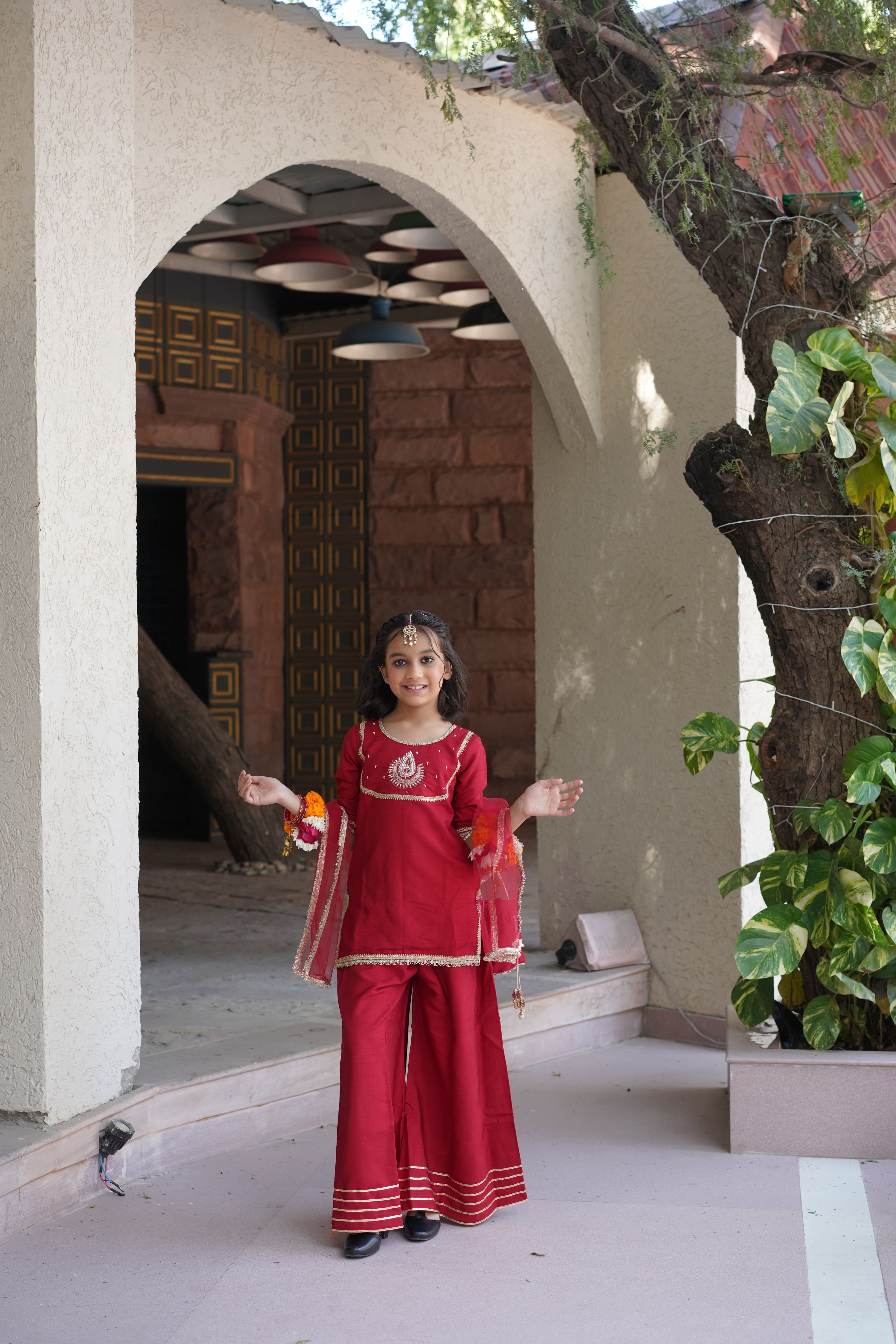 PATAKHA PUNJABI DRESS RED