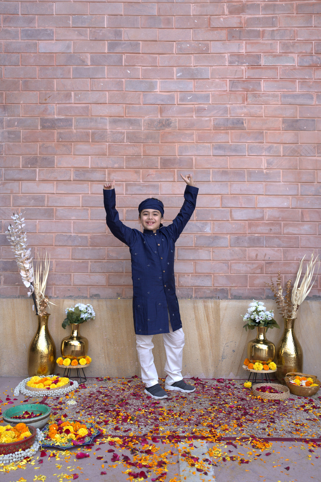 MOONLIGHT FRONTOPEN KURTA SET BLUE