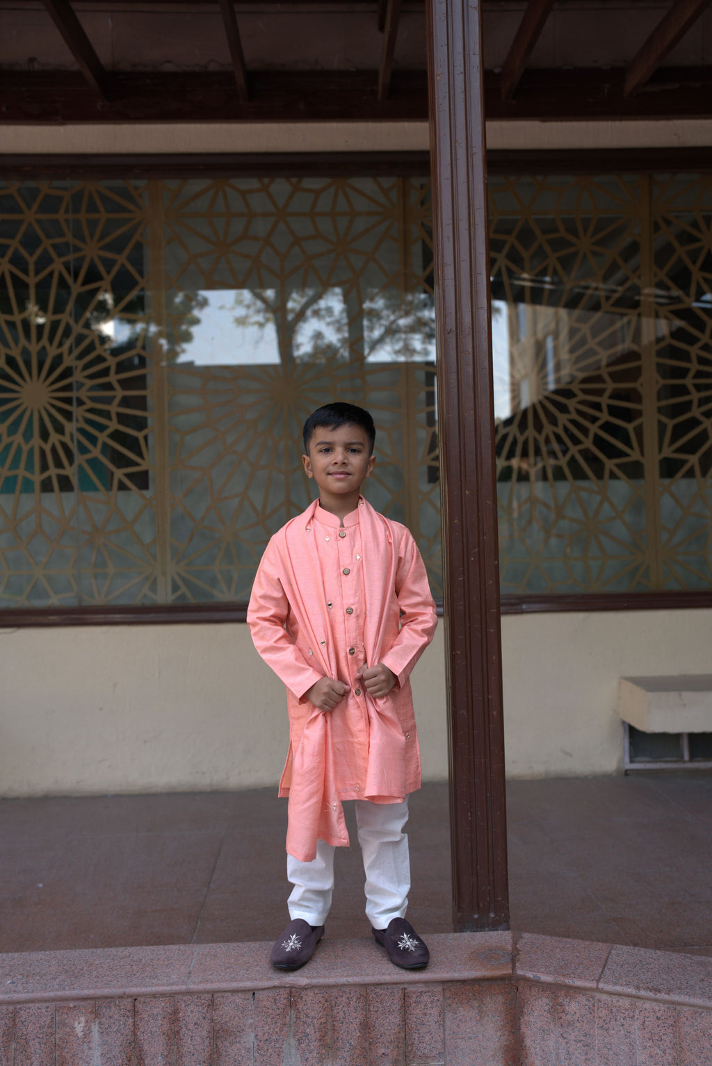 TARANG FRONTOPEN KURTA SET RUST