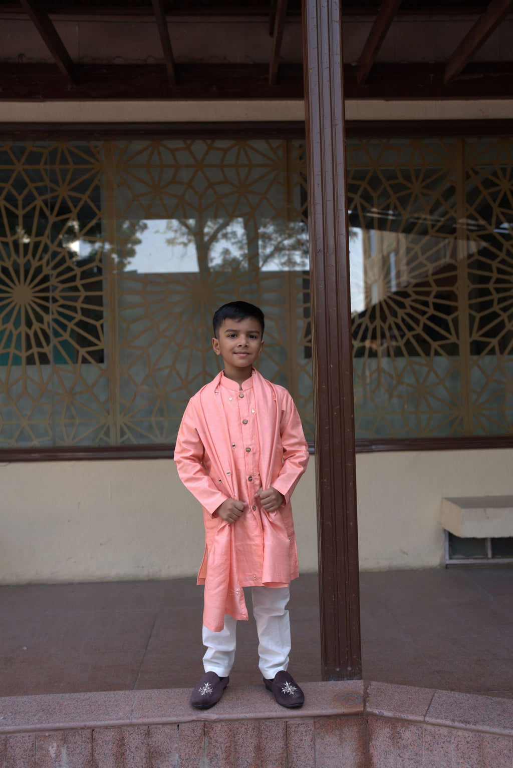 TARANG FRONTOPEN KURTA SET RUST