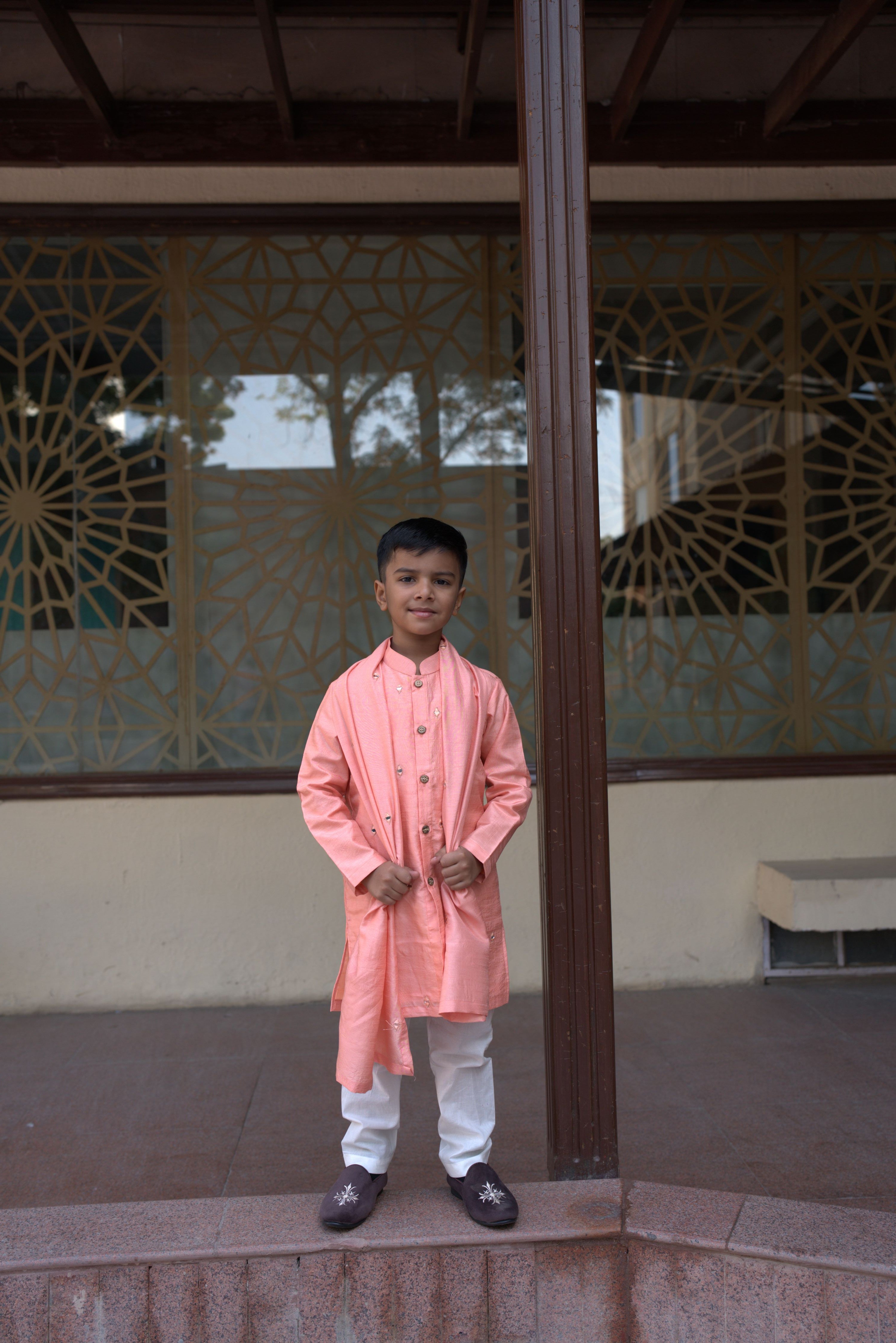 TARANG FRONTOPEN KURTA SET RUST