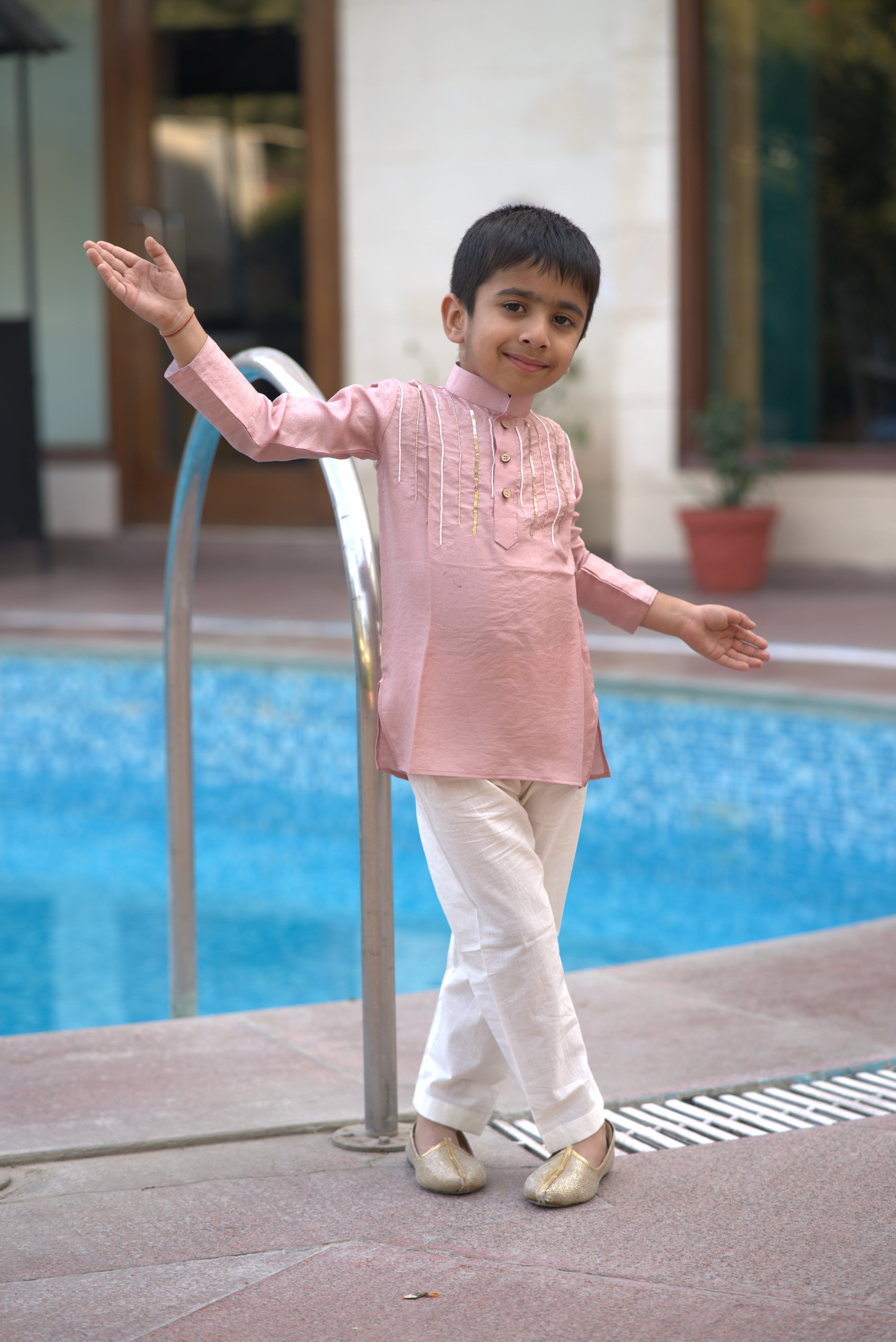 PRASANG  PINK KURTA SET PINK